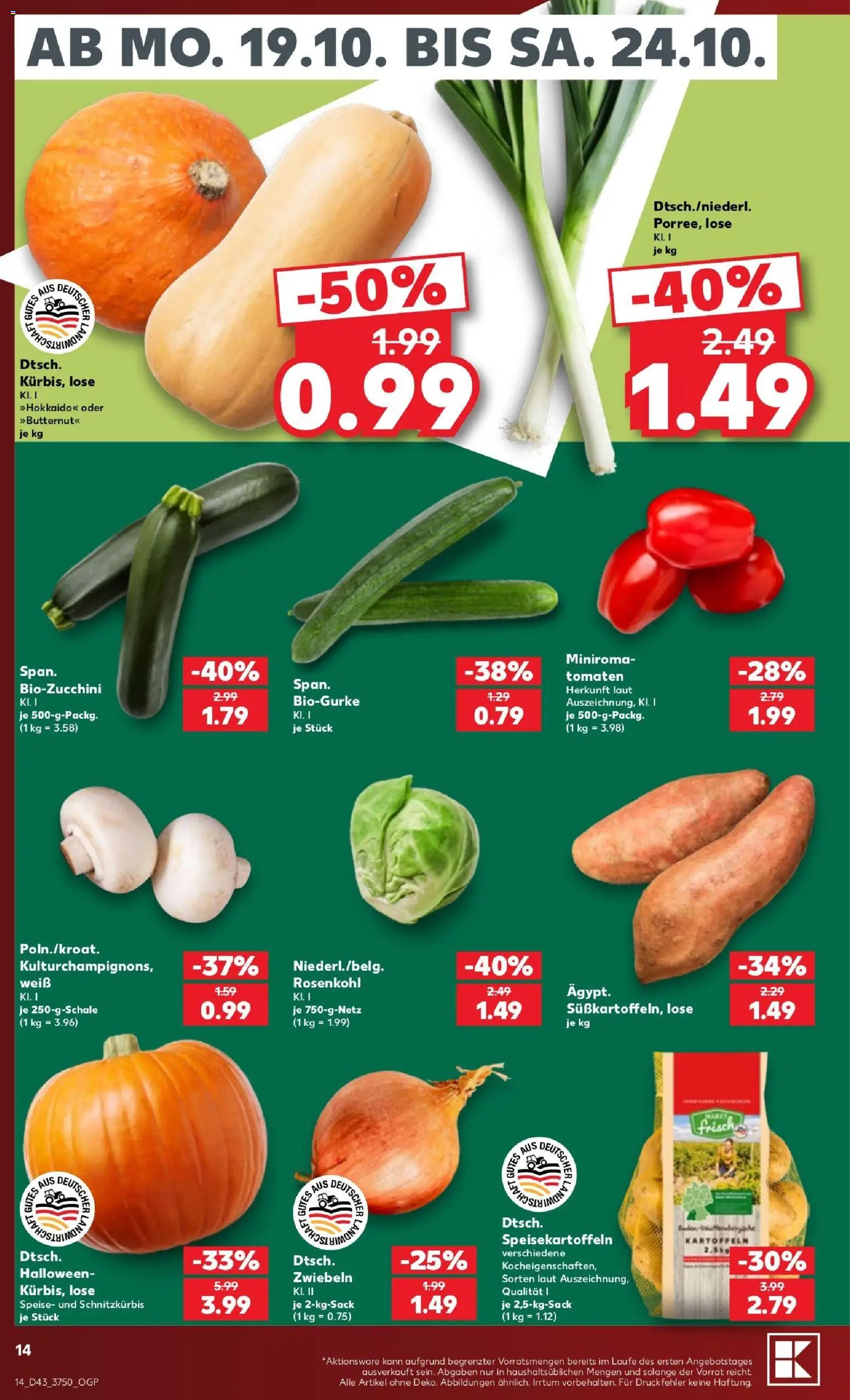 Kaufland Prospekt Jena – gültig ab 18.10.2026 | Seite: 14 | Produkte: Butter, Käse, Paulaner