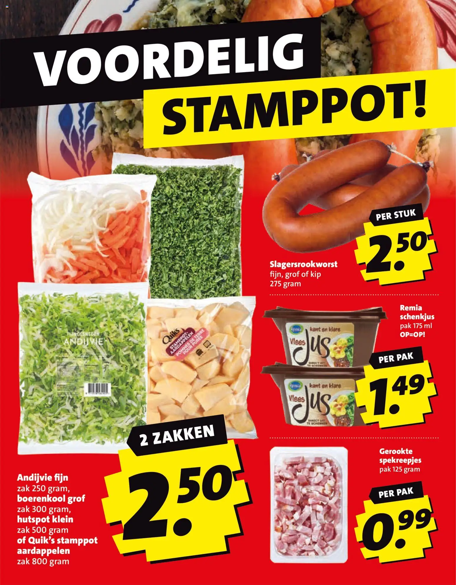 {H1} | Pagina: 34 | Producten: Vlees, Zak, Aardappelen, Kip