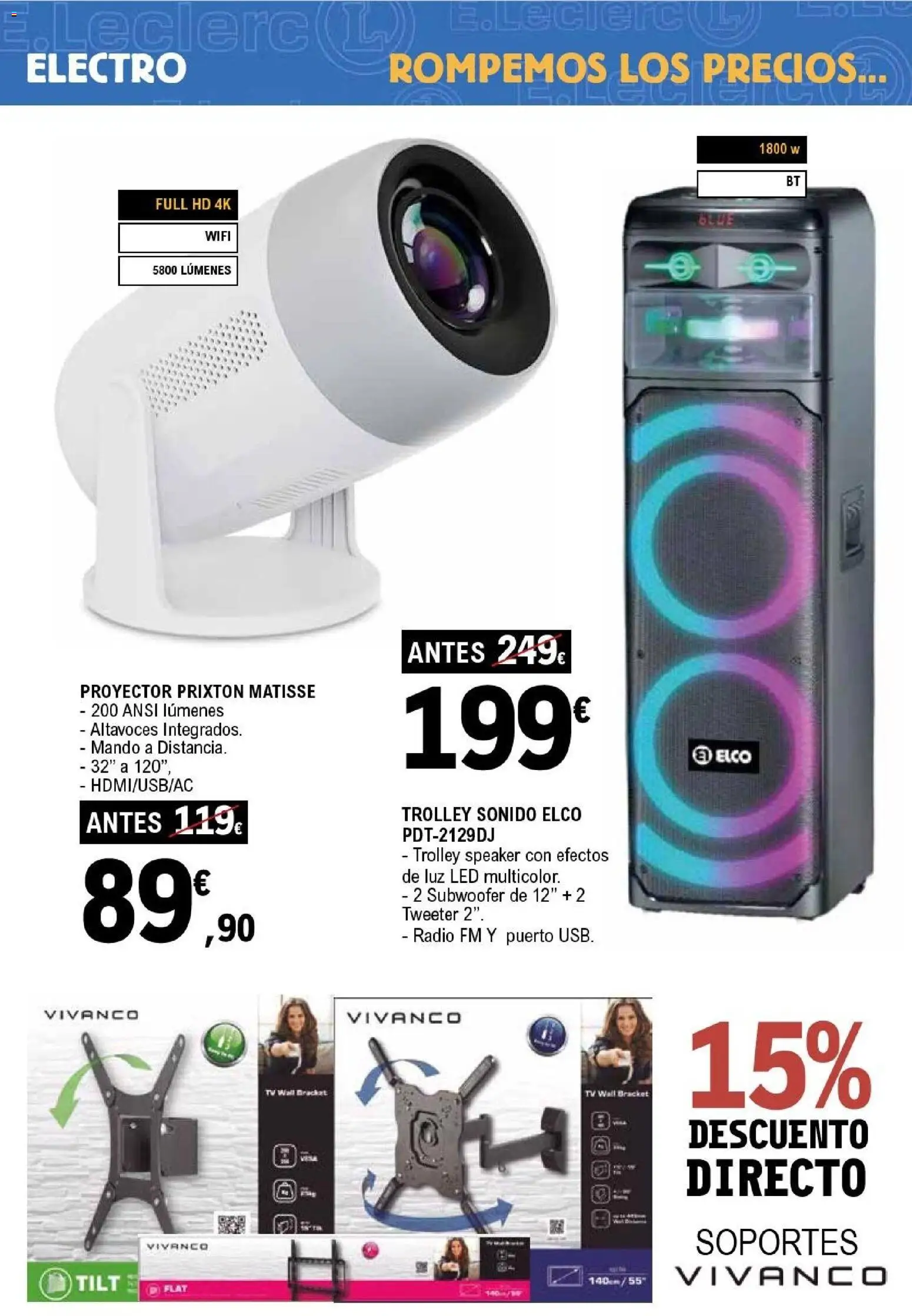 E.Leclerc Pamplona │ válido desde el 01.06.2026 | Página: 32 | Productos: Altavoces, Radio