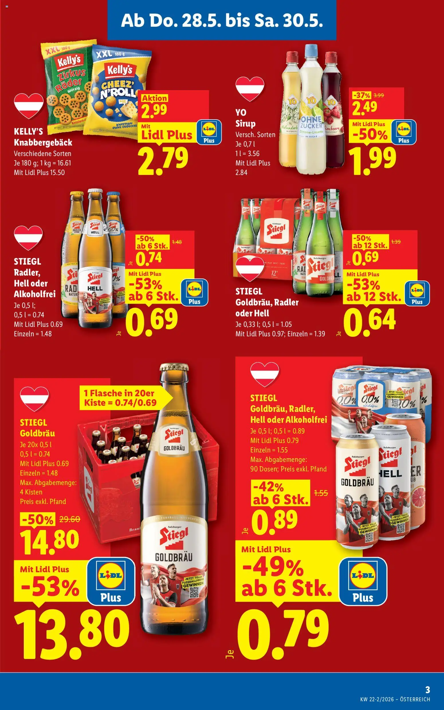 Lidl Flugblatt - Altenmarkt im Pongau, St. Johann im Pongau, Zell am See gültig ab 28.05.2026 | Seite: 3 | Produkte: Zucker