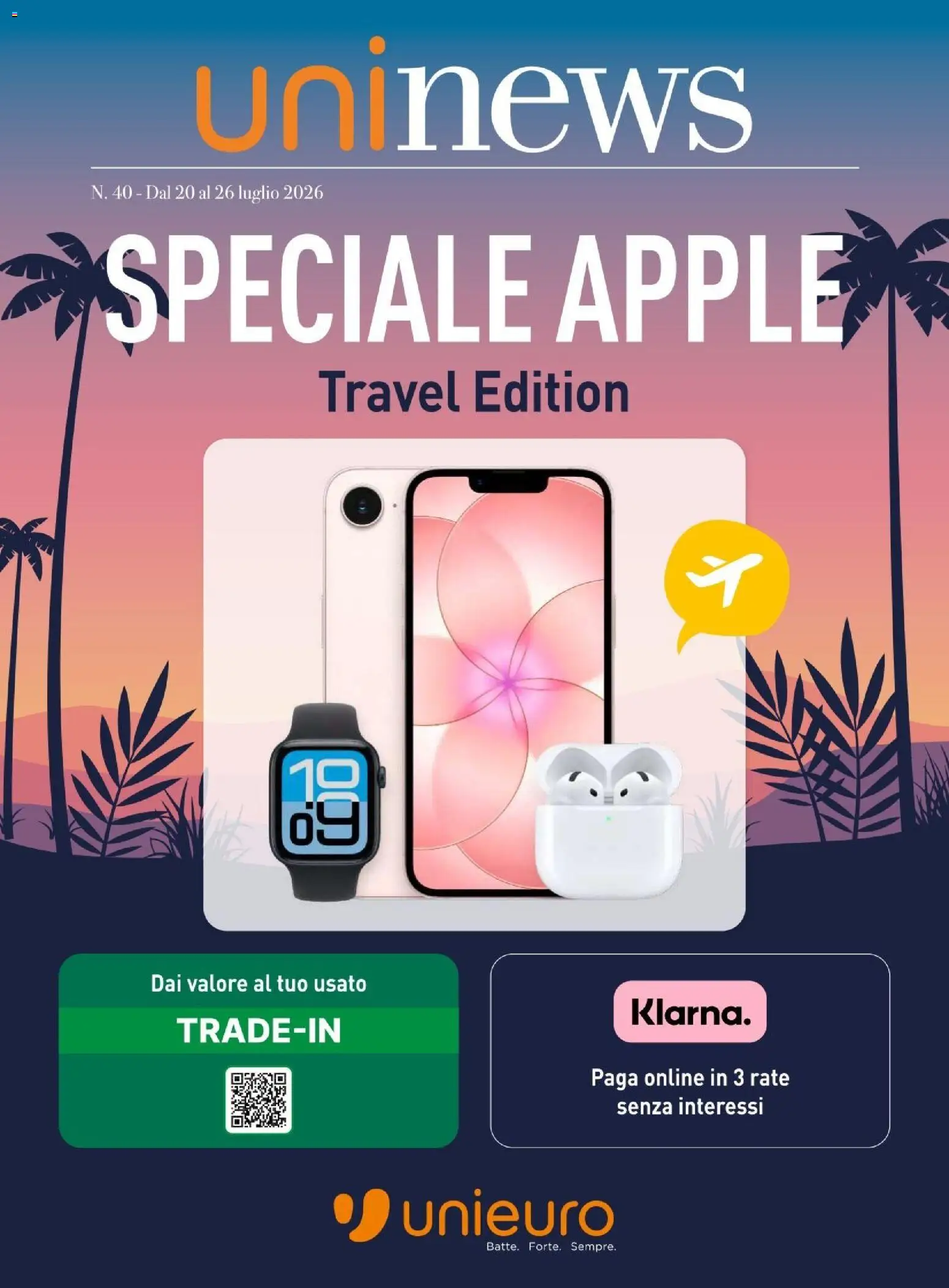 Unieuro volantino Apple dal 20/07/2026 anteprima > nuovo offerte!⏳ catalogue cover