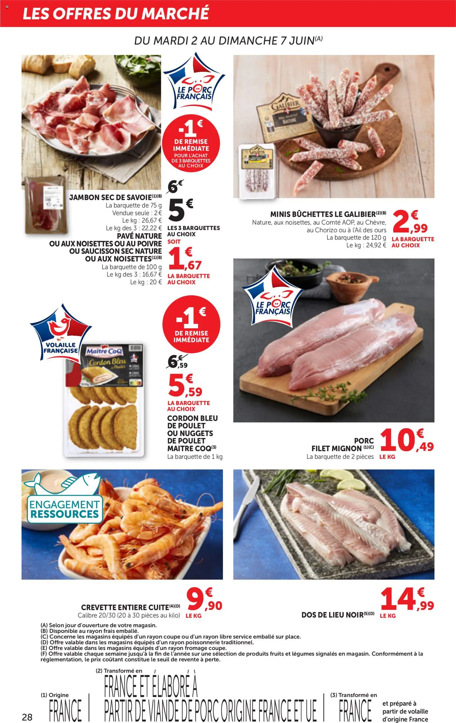 {H1} | Page: 28 | Produits: Viande de porc, Volaille, Viande, Filet mignon