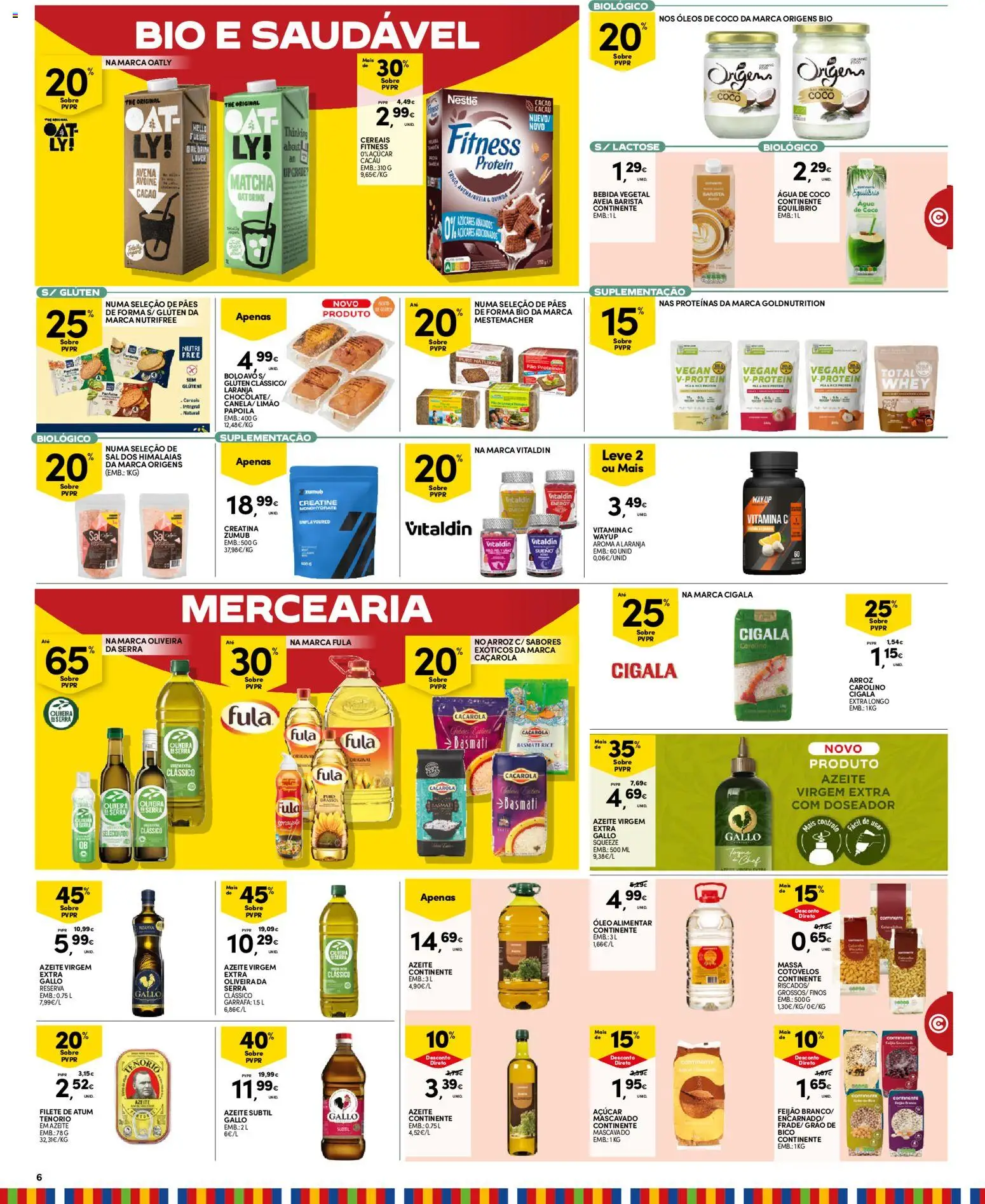 Continente Madeira │ válido de 28/07/2026 | Página: 6 | Produtos: Agua, Matcha, Açúcar, Massa