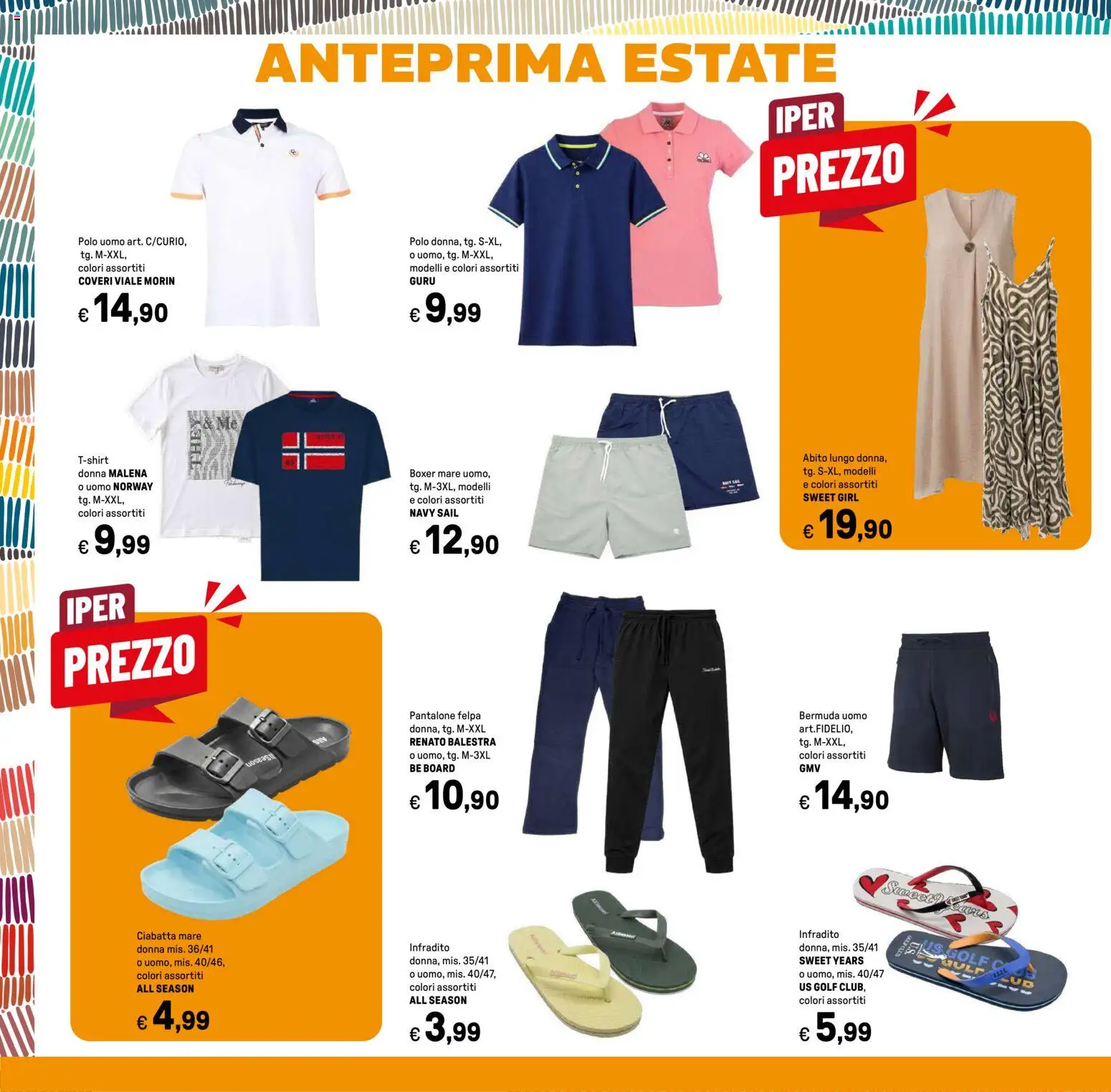Volantino Iper del 11.05.2026 | Pagina: 36 | Prodotti: Felpa, Boxer, Bermuda, Polo