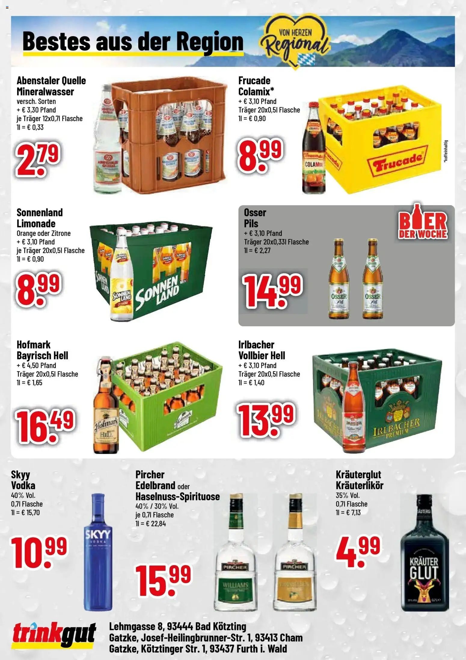 Trinkgut Prospekt Bad Kötzting (ab 12.10.2026) » Angebote online | Seite: 4 | Produkte: Pils, Limonade, Zitrone, Vodka