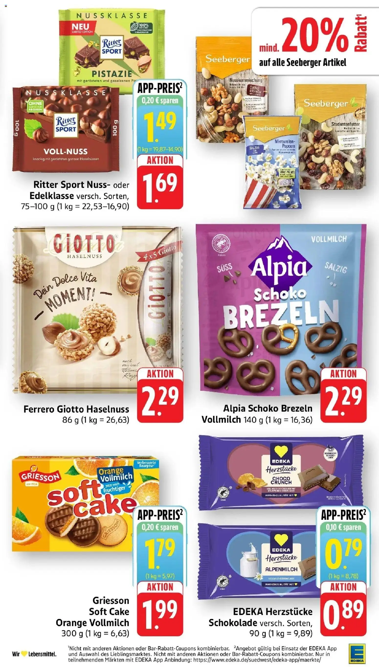 Edeka Prospekt Schöllkrippen (ab 21.09.2026) » Angebote Online | Seite: 25 | Produkte: Cornflakes, Schokolade, Ritter sport, Rosinen