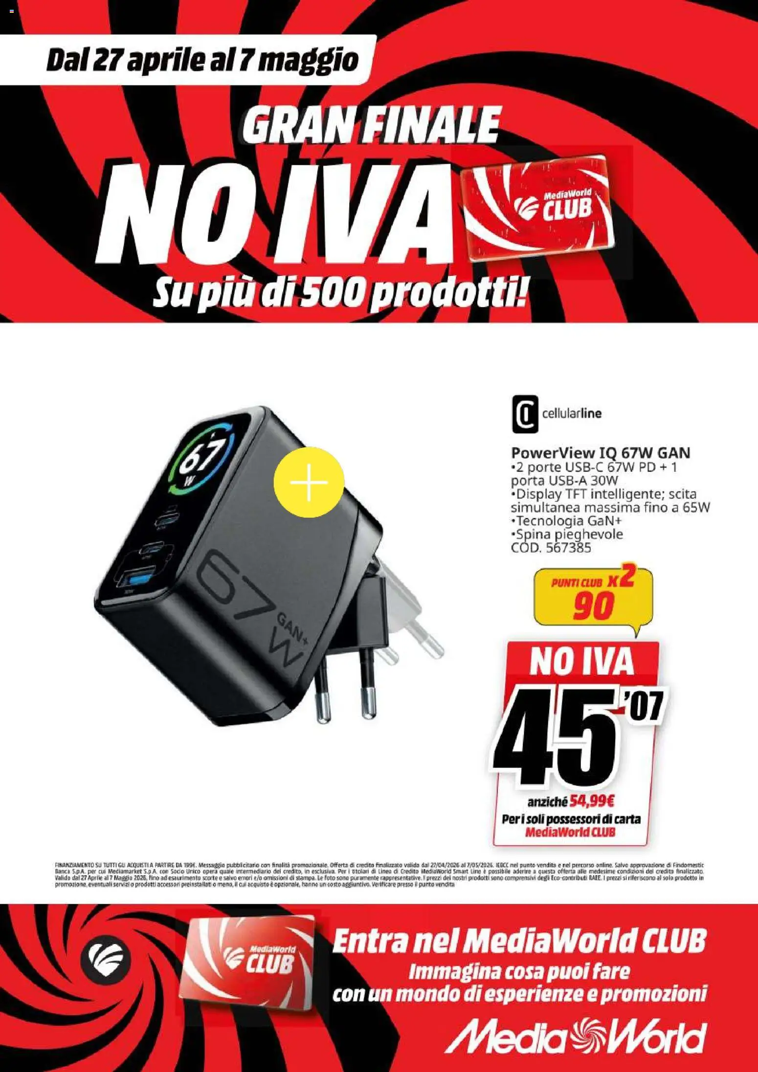 Volantino Media World del 27.04.2026 | Pagina: 36