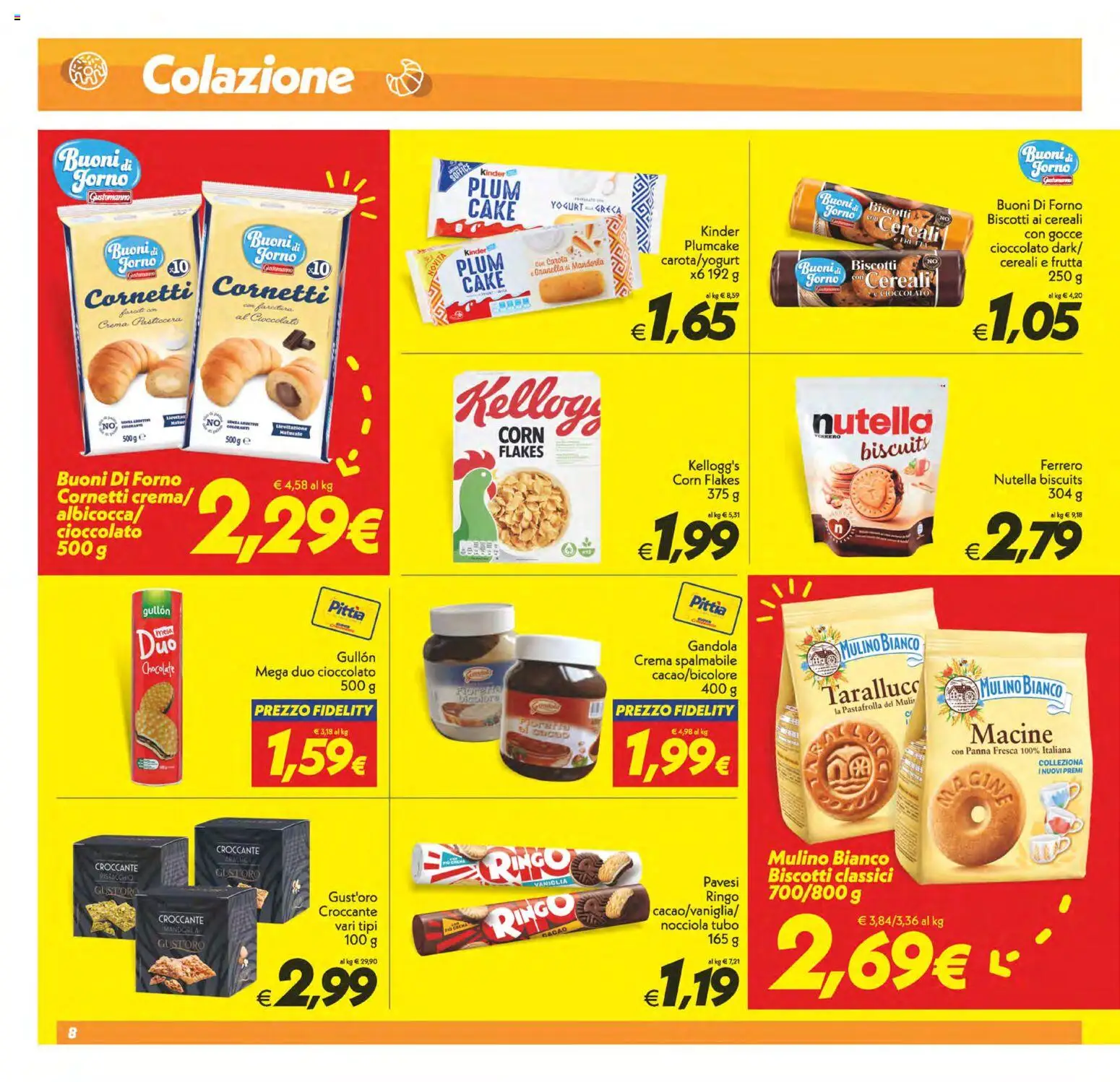 Volantino SuperConveniente del 19.05.2026 | Pagina: 8 | Prodotti: Cioccolato, Cereali, Biscotti, Cacao