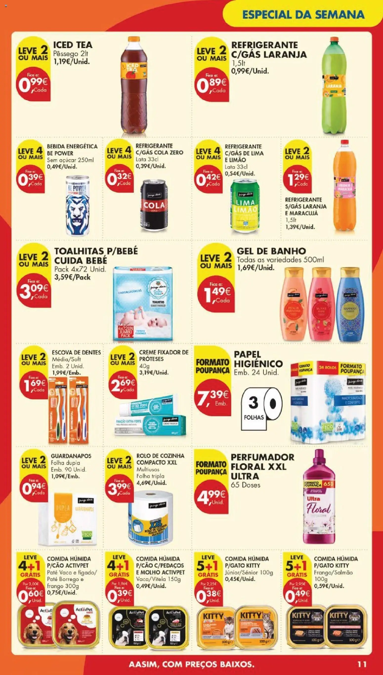 Pingo Doce folheto │ válido de 21.04.2026 | Página: 13 | Produtos: Papel higiénico, Banho, Creme, Soda