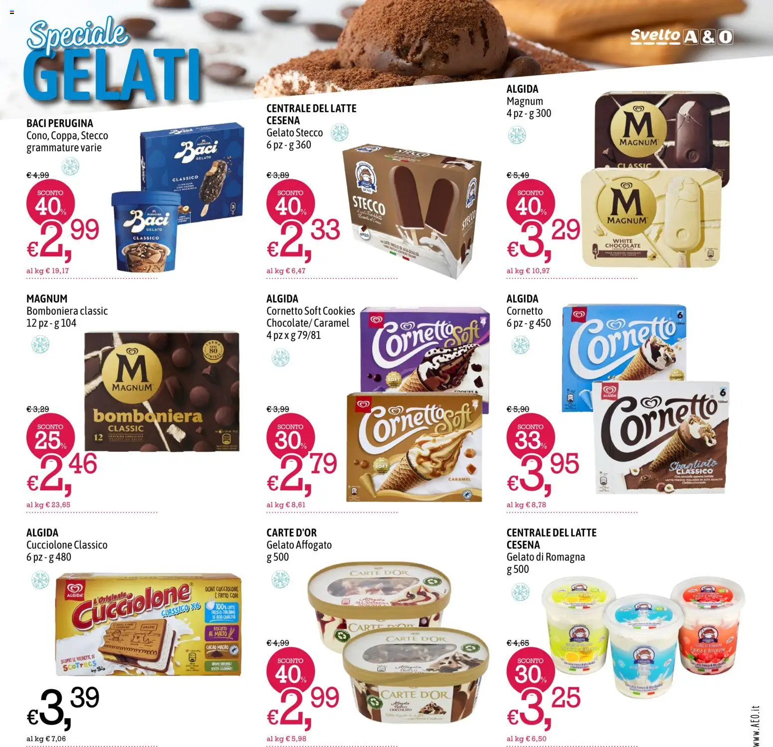 Volantino A&O del 02/07/2026 | Pagina: 5 | Prodotti: Cornetto, Panna, Latte, Cacao