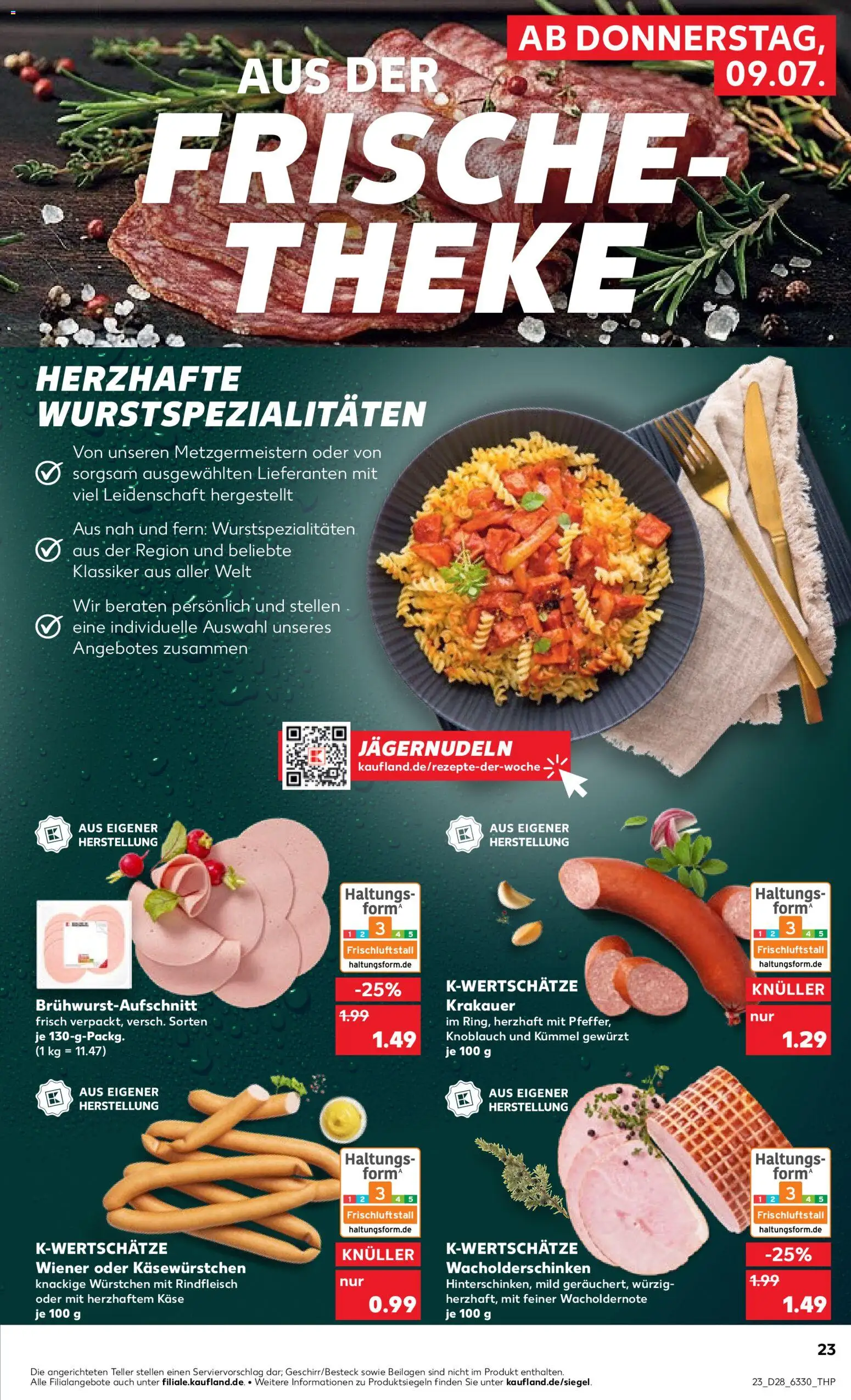 Kaufland Německo leták - Kiel od 09.07.2026 | Strana: 23 | Produkty: Forma, Kaše