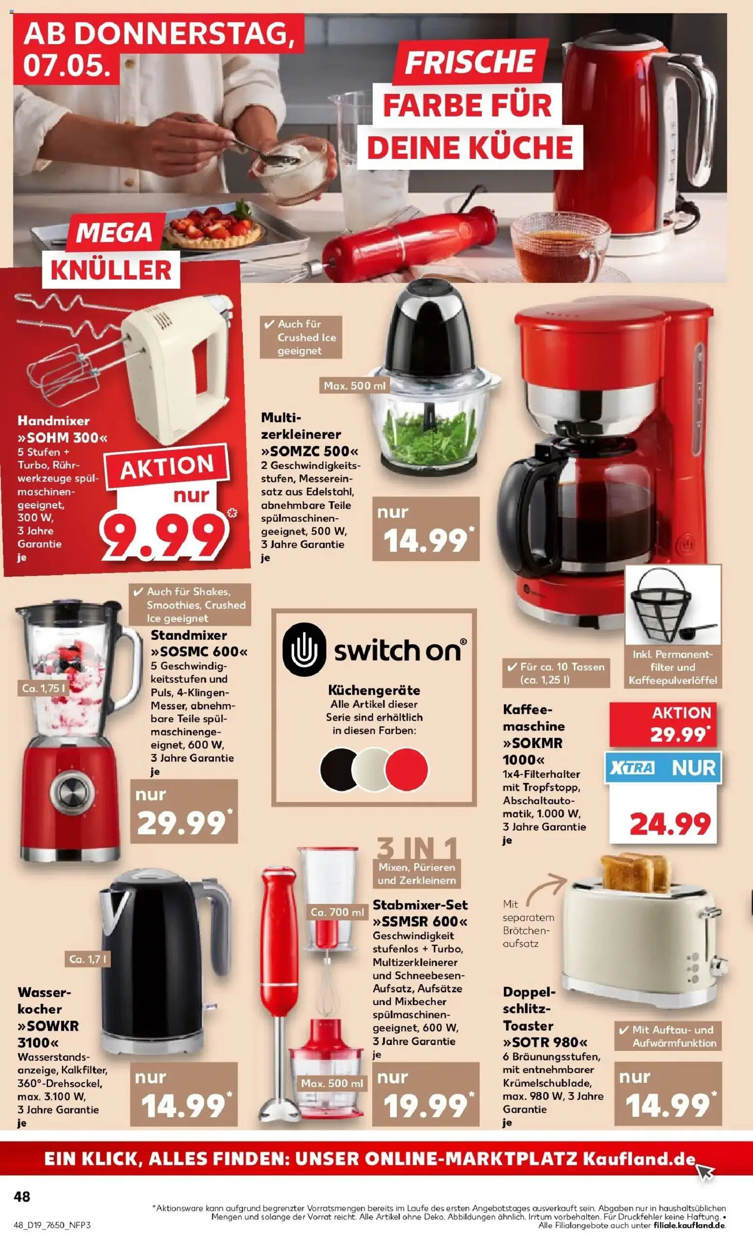 Prospekt Kaufland ab 04.05.2026 » Angebote Online zum Blättern | Seite: 53 | Produkte: Wasserkocher, Mixer, Handmixer, Wasser