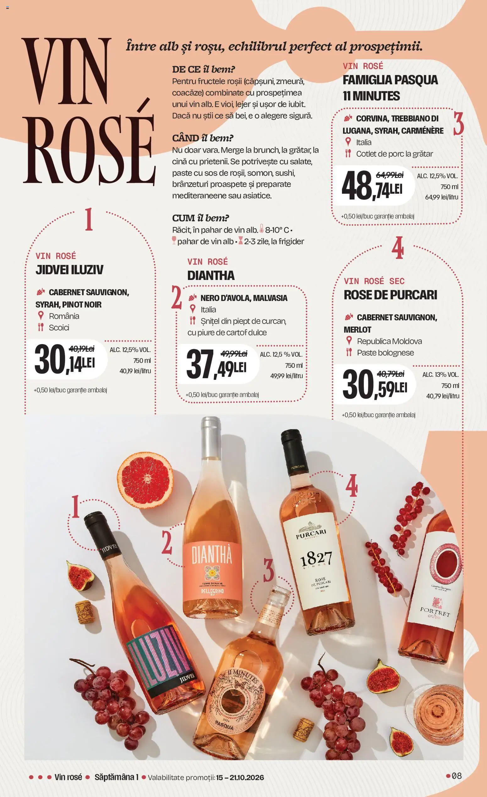 Noul catalog Mega Image – valabil de la 15.10.2026 | Pagină: 8 | Produse: Frigider, Grătar, Vin rose, Vin