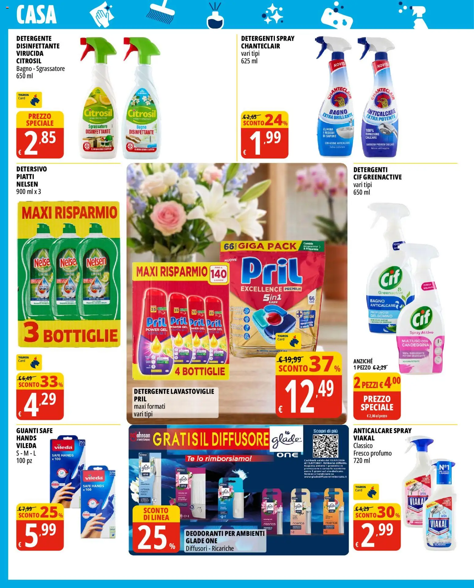 Volantino Tigros del 16/09/2026 | Pagina: 2 | Prodotti: Sapone, Candeggina, Anticalcare, Lavastoviglie