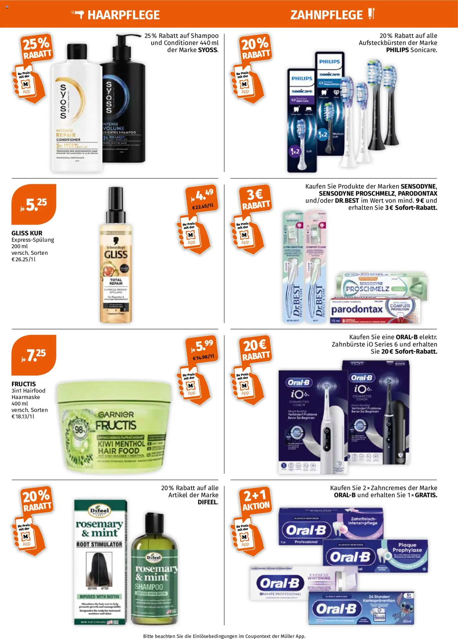 Müller Flugblatt gültig ab 17.08.2026 | Seite: 5 | Produkte: Kiwi, Shampoo, Haarmaske, Zahnbürste