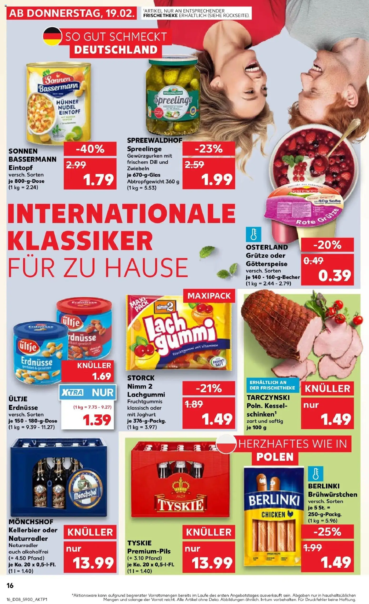 Kaufland prospekt Dresden	 – gültig ab 22.02.2026 | Seite: 16 | Produkte: Monchshof, Erdnüsse, Dill, Saft