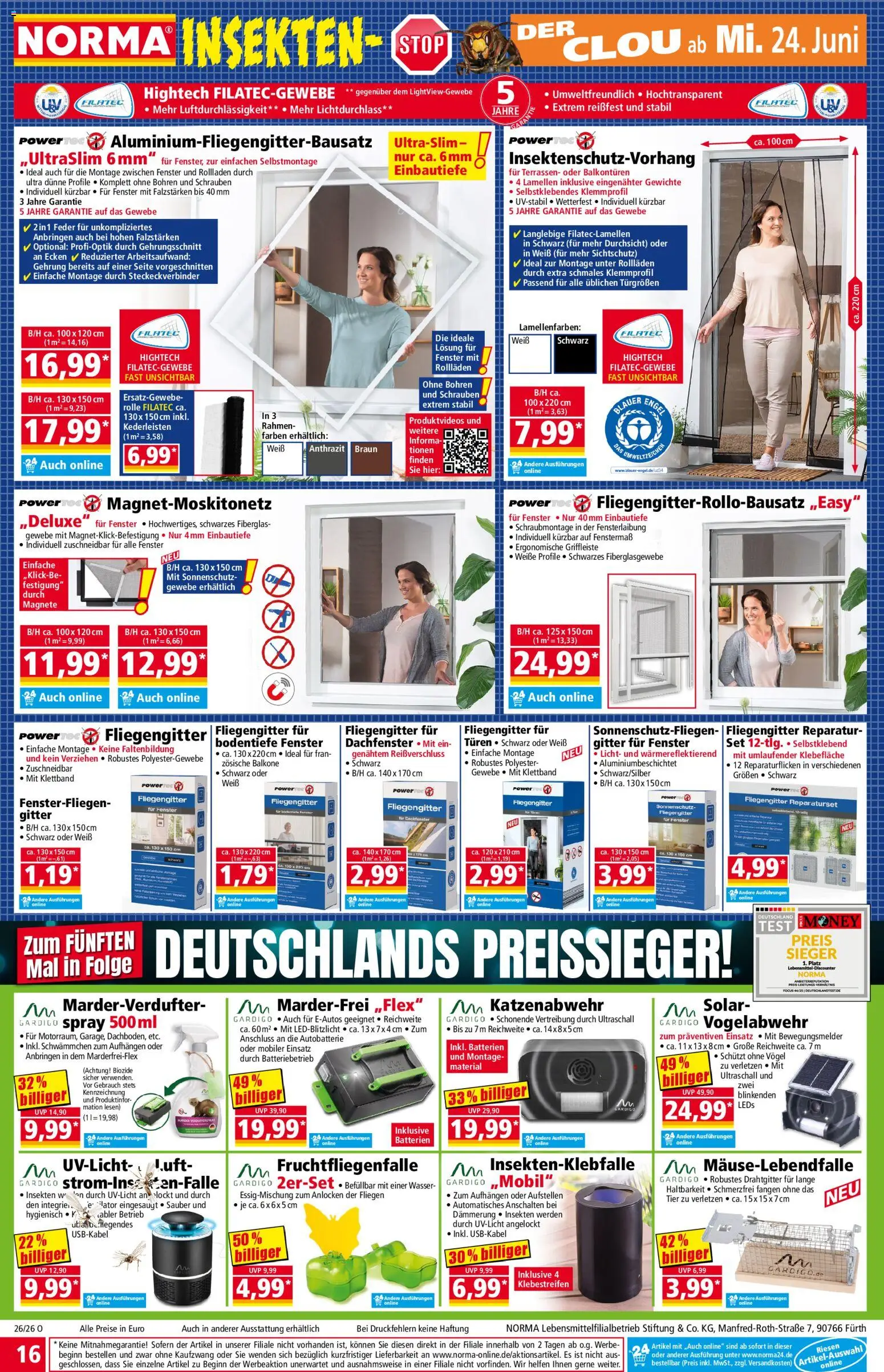 Norma Prospekt – gültig ab 22.06.2026 | Seite: 16 | Produkte: Batterien, Wasser