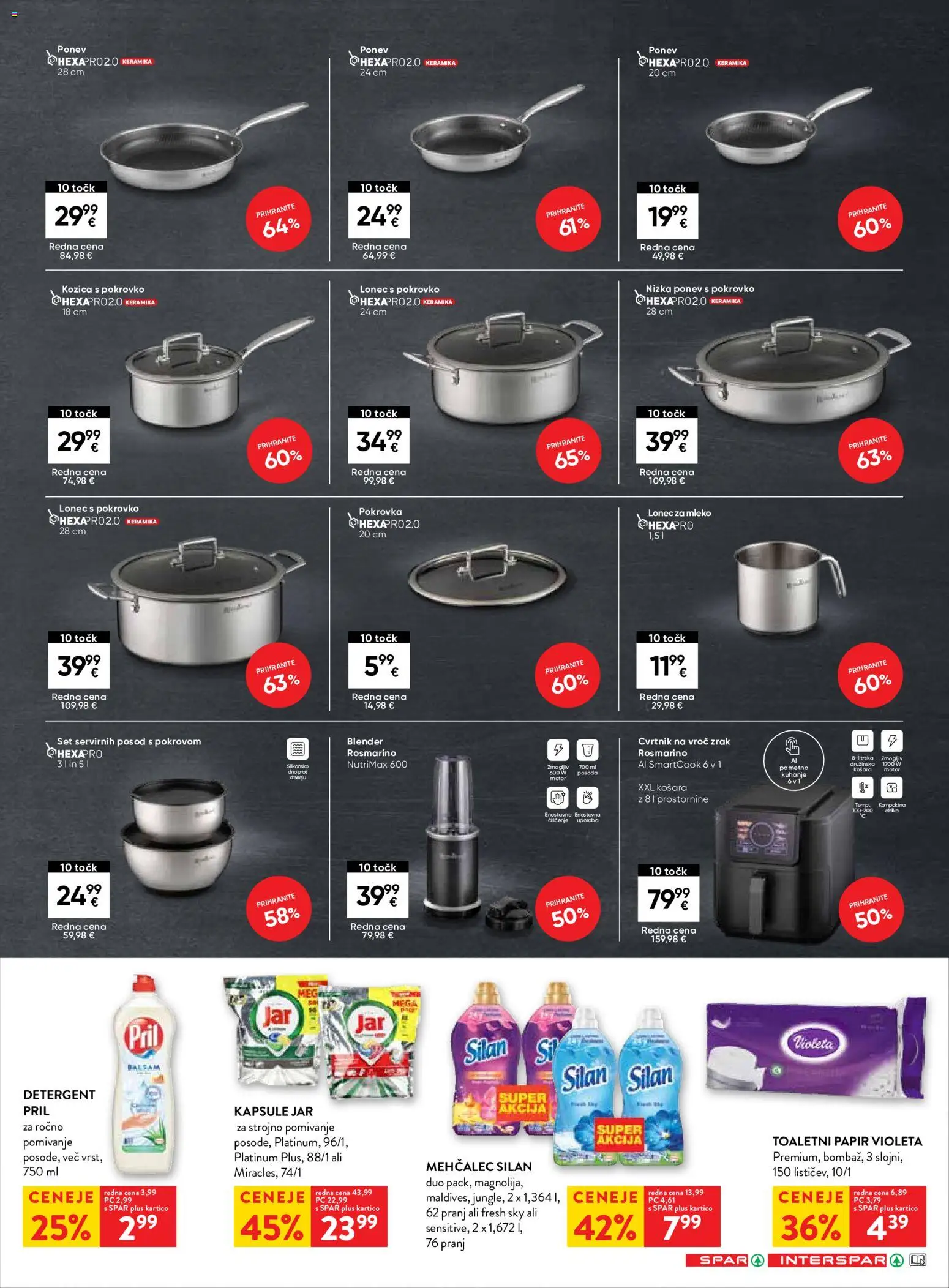 Novi Spar katalog ponudbe – veljaven od 26.08.2026 | Stran: 3 | Izdelki: Toaletni papir, Košara, Mleko, Detergent