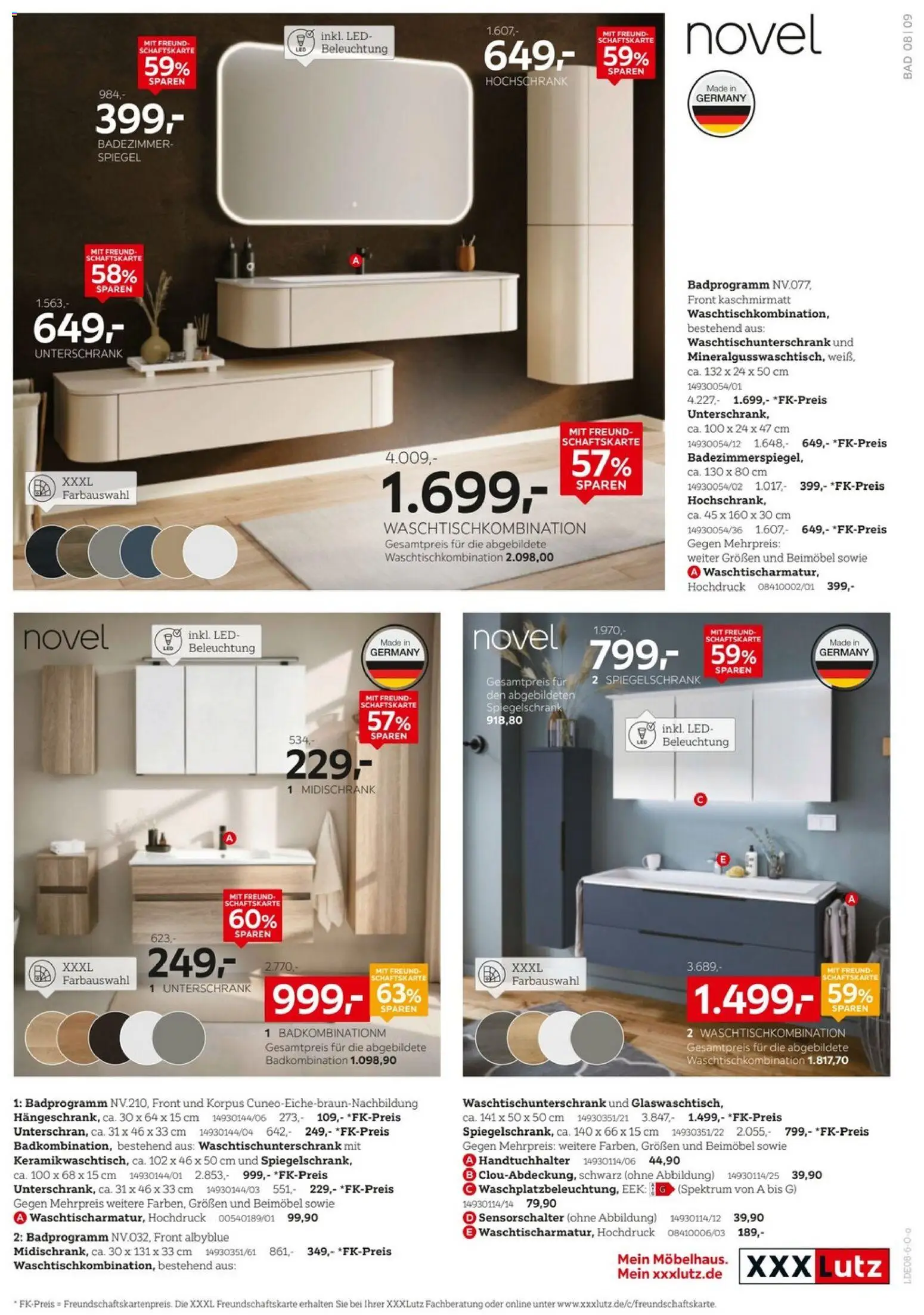XXXLutz Badezimmer-Testerinnen und -Tester gesucht – gültig ab 25.07.2026 | Seite: 9 | Produkte: Spiegel, Spiegelschrank, Hochschrank, Midischrank