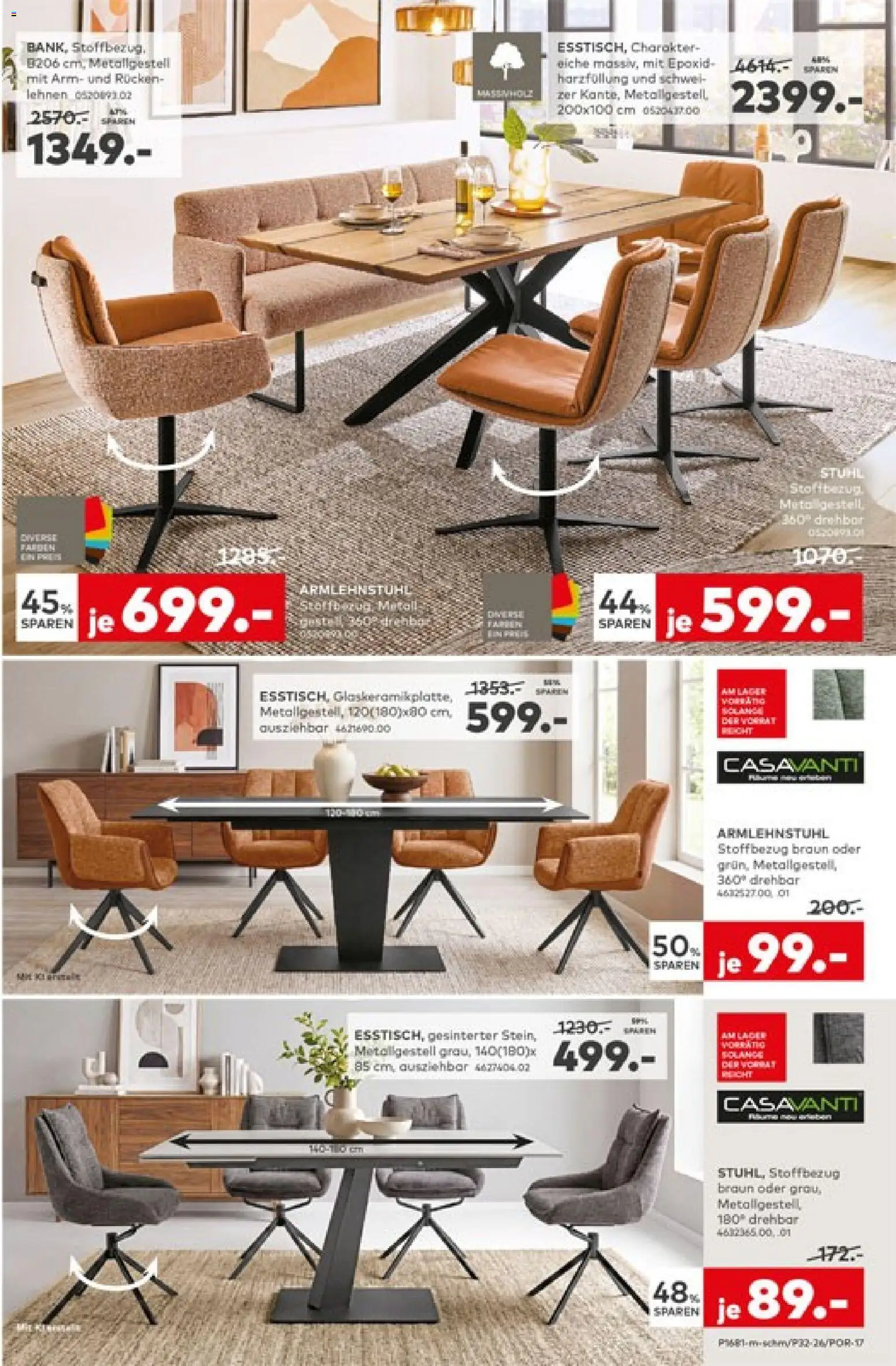 Porta! Prospekt – gültig ab 07.09.2026 | Seite: 9 | Produkte: Stuhl