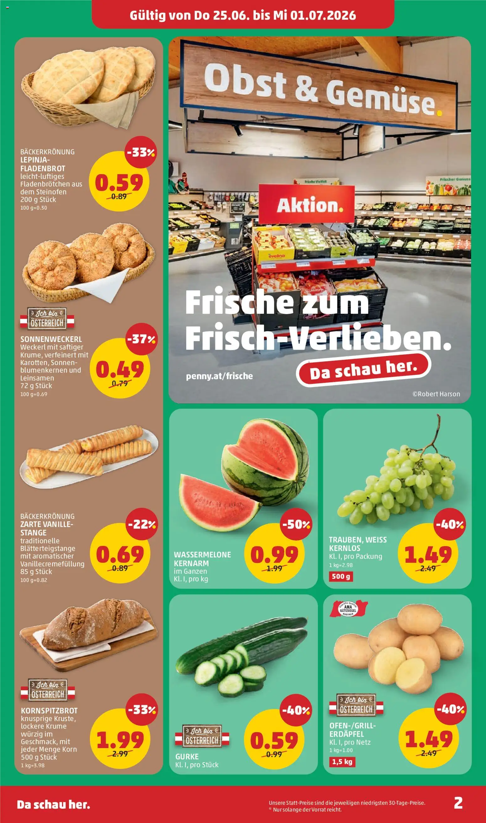 Penny Markt Eröffnung in 3335 Weyer gültig ab 25.06.2026 | Seite: 2 | Produkte: Obst, Wassermelone