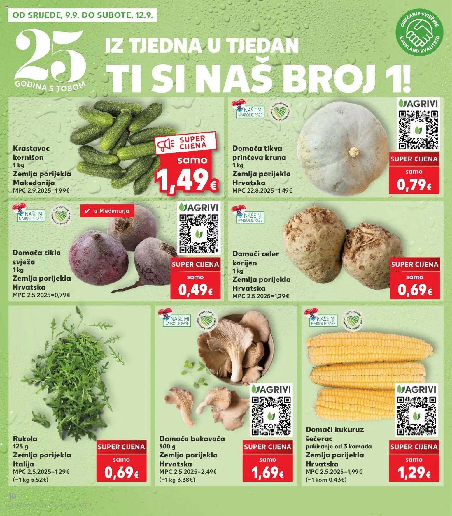 Kaufland katalog | vrijedi od 09.09.2026 | Stranica: 10 | Proizvodi: Celer, Zemlja, Kukuruz, Rukola