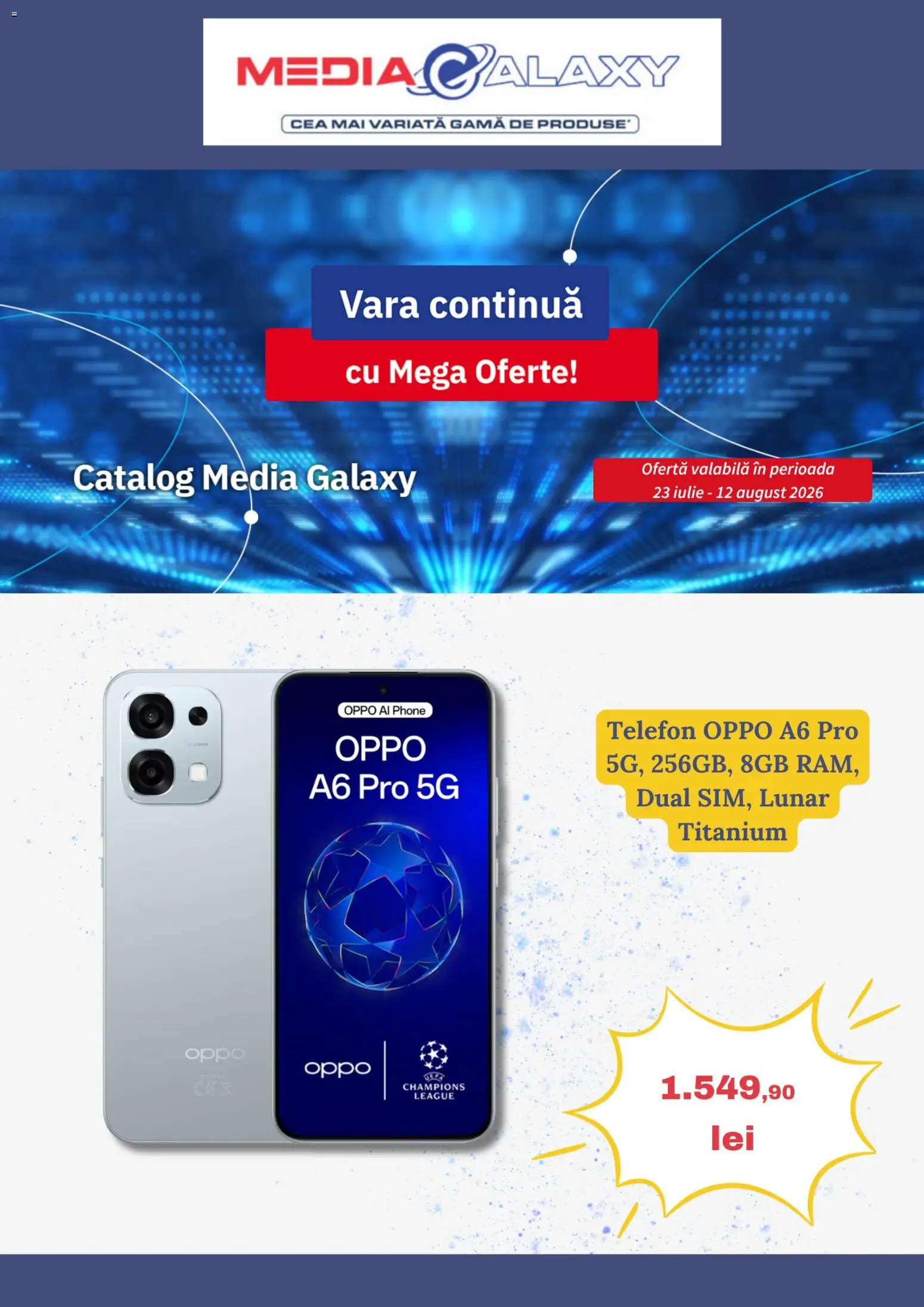 Noul catalog Media Galaxy – valabil de la 23.07.2026 | Pagină: 1