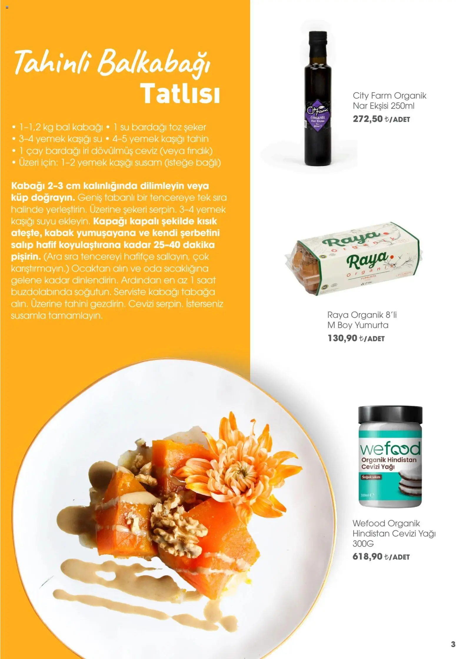 CarrefourSA - Katalog Gurme - 01.05.2026 tarihinden itibaren geçerlidir | Sayfa: 3 | Ürünler: Hindistan Cevizi, Balkabağı, Ceviz, Nar