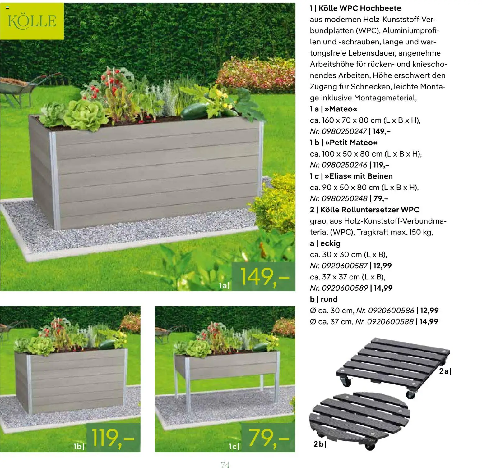 Pflanzen-Kölle GARTENMÖBEL 2026 – gültig ab 07.03.2026 | Seite: 74