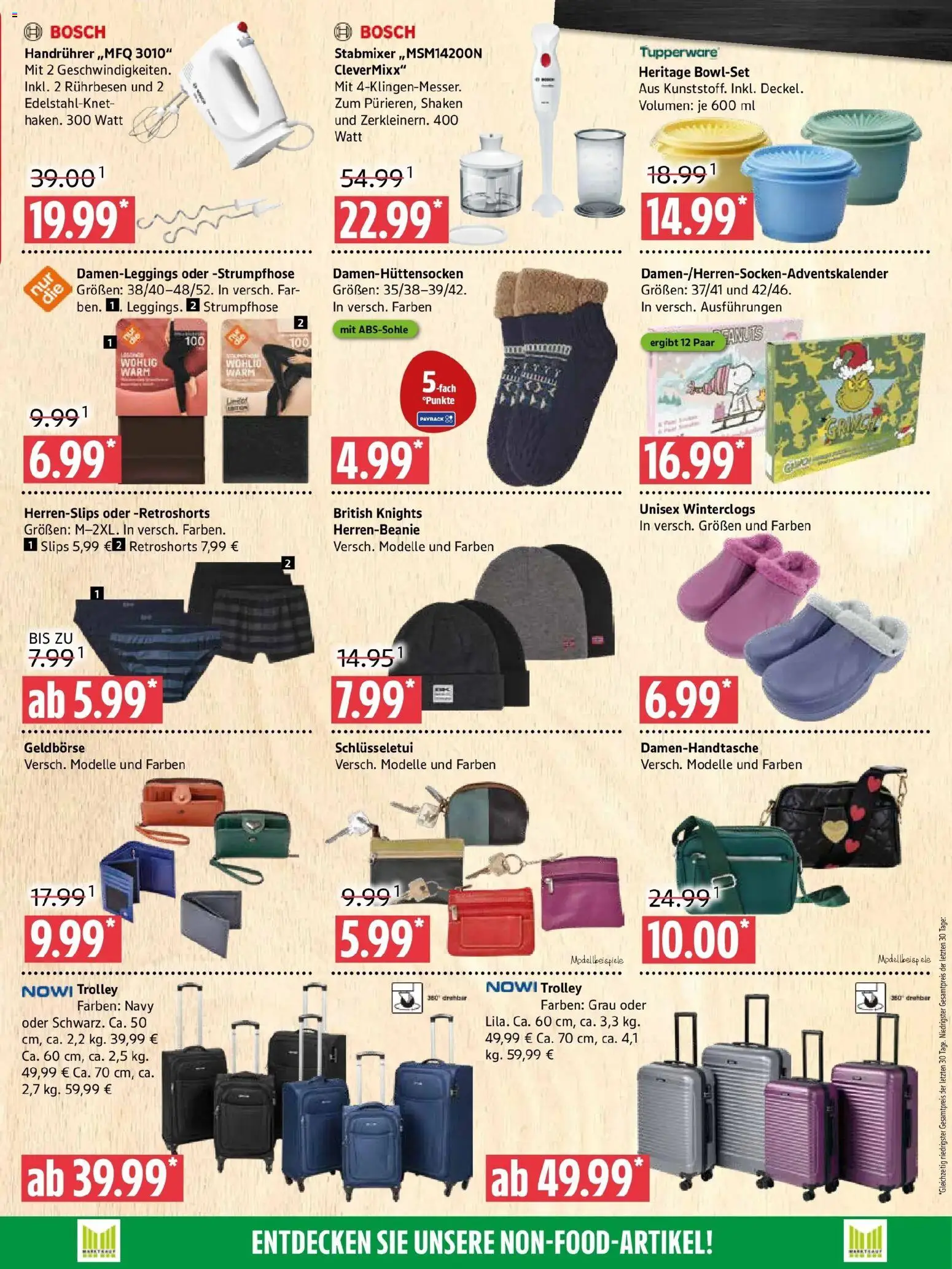 Marktkauf Prospekt Prenzlau – gültig ab 26.10.2026 | Seite: 9 | Produkte: Bosch, Rührbesen, Stabmixer, Strumpfhose