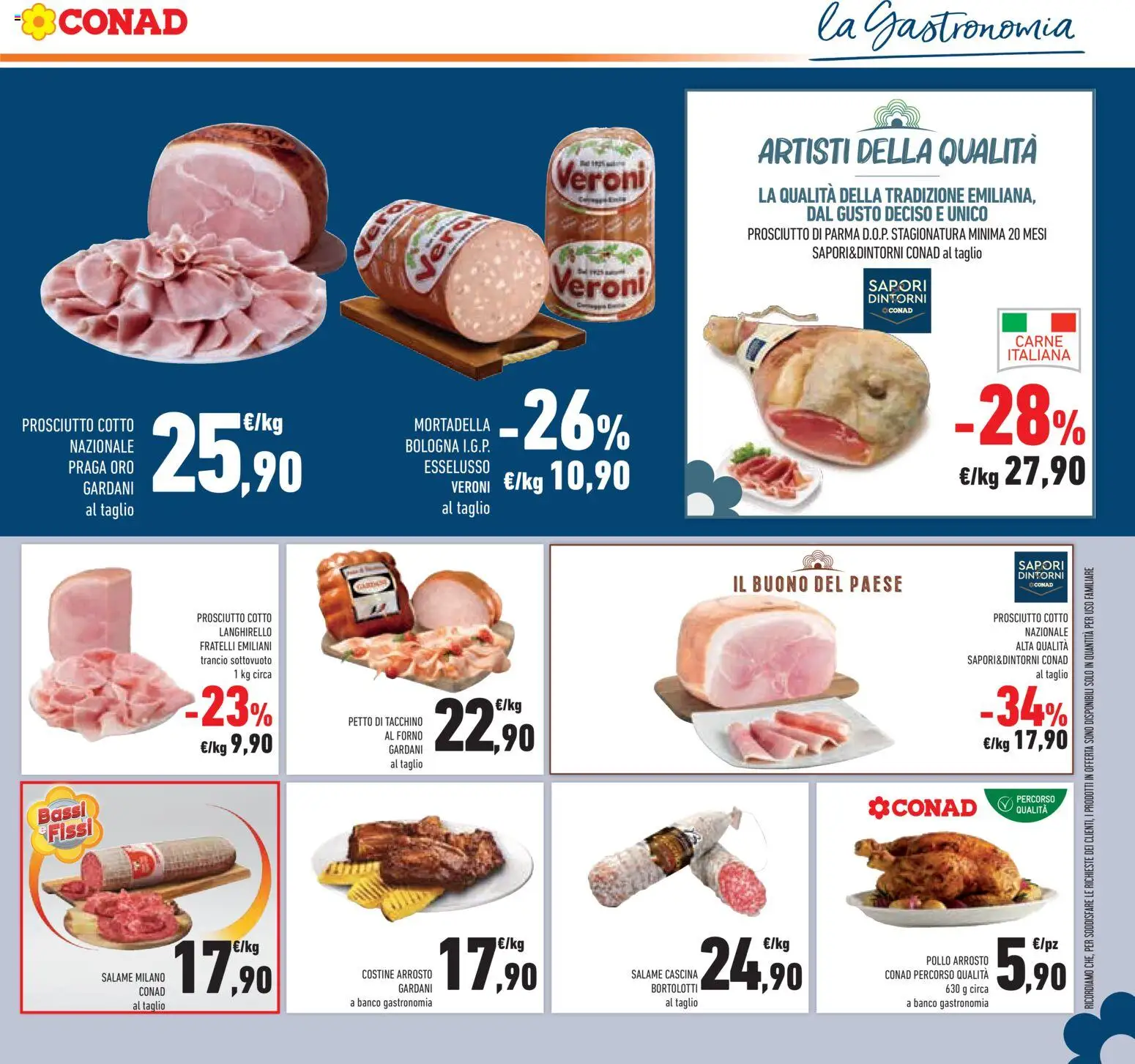 Volantino Conad del 04.06.2026 | Pagina: 13 | Prodotti: Arrosto, Prosciutto Cotto, Tacchino, Prosciutto