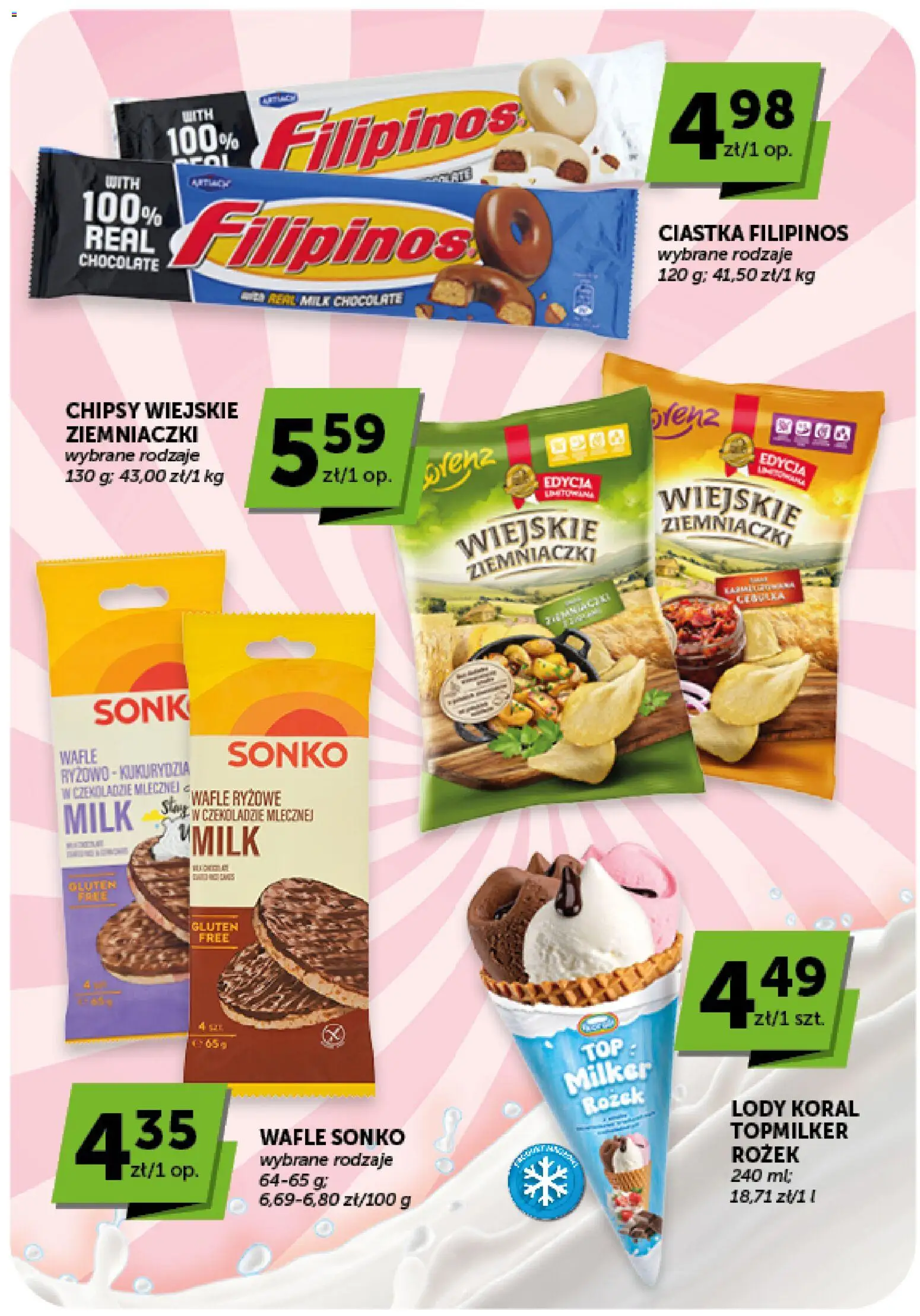 Groszek gazetka od 03.09.2026 | Strona: 33 | Produkty: Top, Wafle, Wafle ryżowe, Ciastka