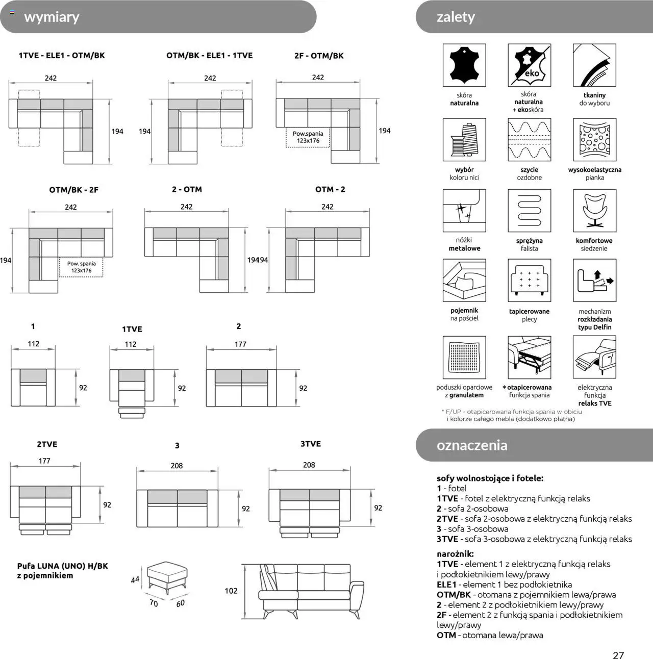 Black Red White Gazetka - Katalog mebli wypoczynkowych MAOS od 27.08.2024 | Strona: 27 | Produkty: Pościel, Sofa, Fotel