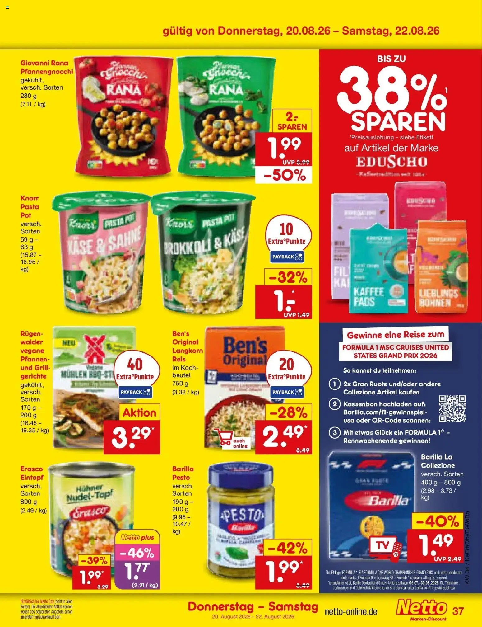 Netto Marken-Discount Prospekt Metten (ab 17.08.2026) » Angebote | Seite: 57 | Produkte: Knorr, Brokkoli, Reis, Erasco