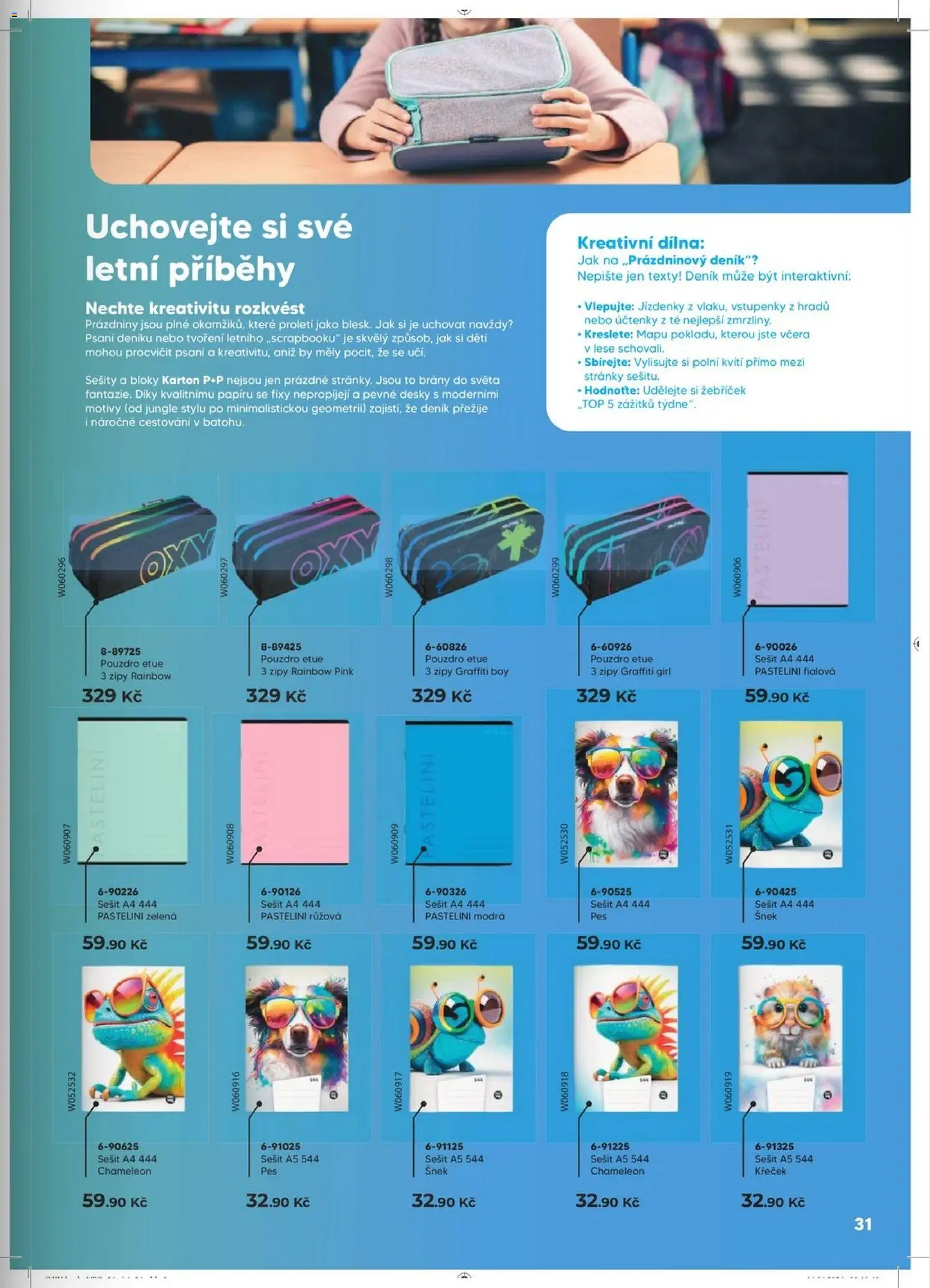 Wiky katalog od 03.06.2026 | Strana: 31 | Produkty: Sešity, Pouzdro, Fixy, Desky