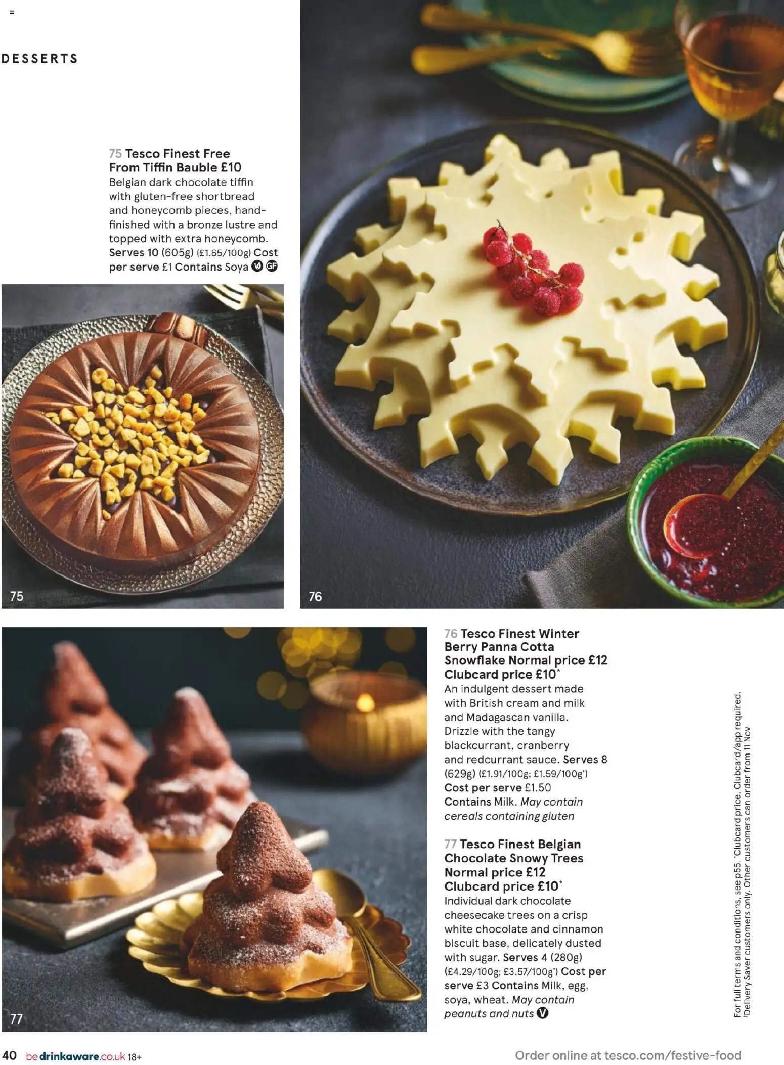 {H1} | Page: 40 | Products: Cheesecake, Chocolate, Nuts, Cream