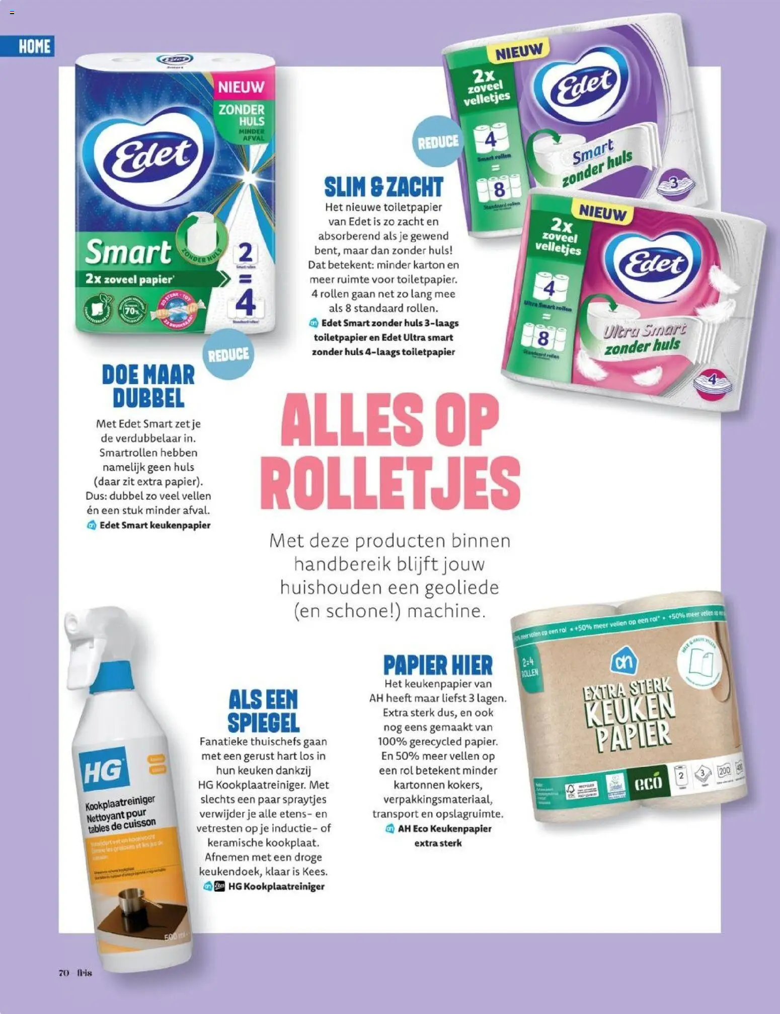 {H1} | Pagina: 70 | Producten: Keukenpapier, Papier, Spiegel, Toiletpapier