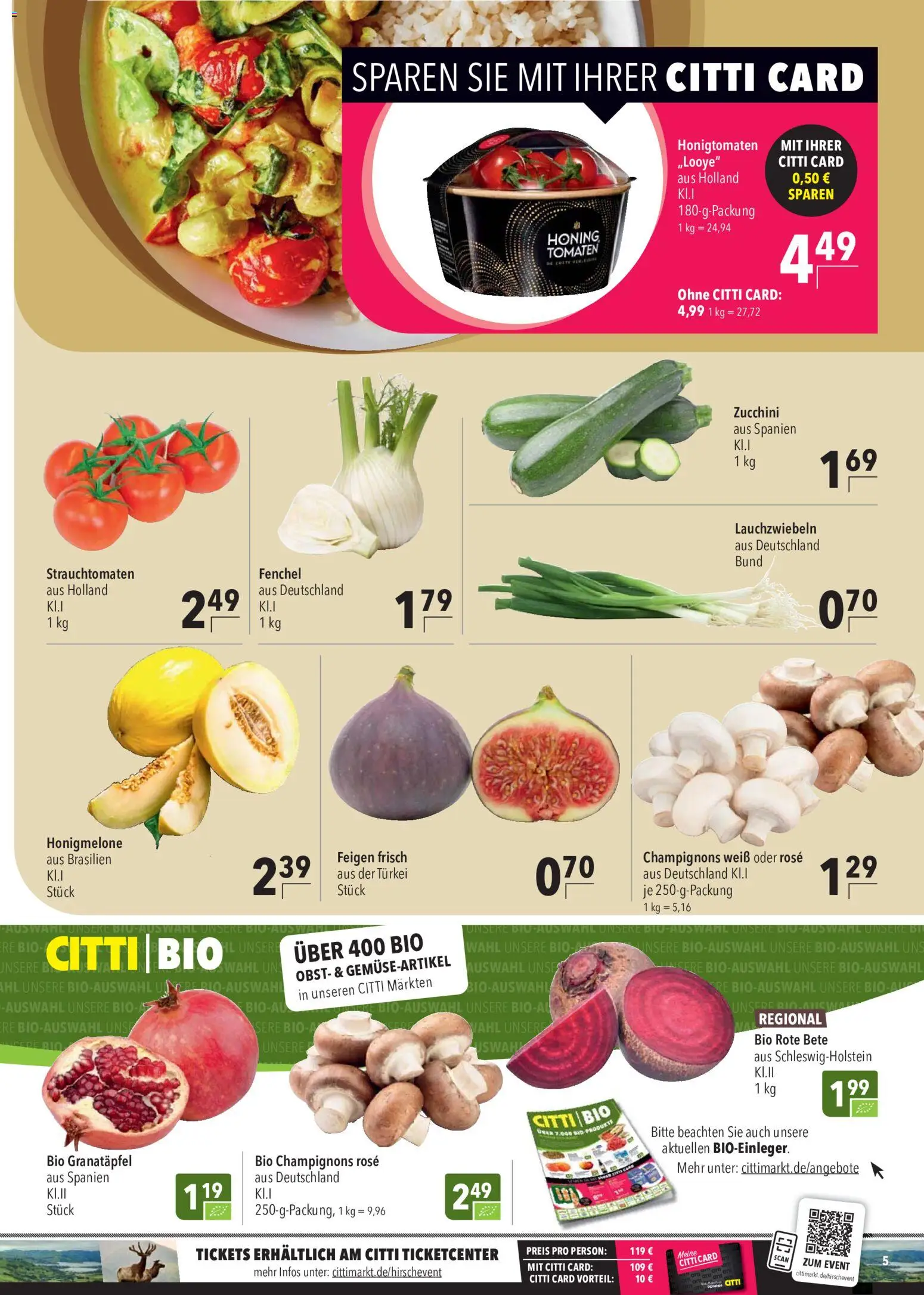 CITTI Markt Prospekt – gültig ab 21.10.2026 | Seite: 5 | Produkte: Granatapfel, Honigmelone, Champignons, Feigen