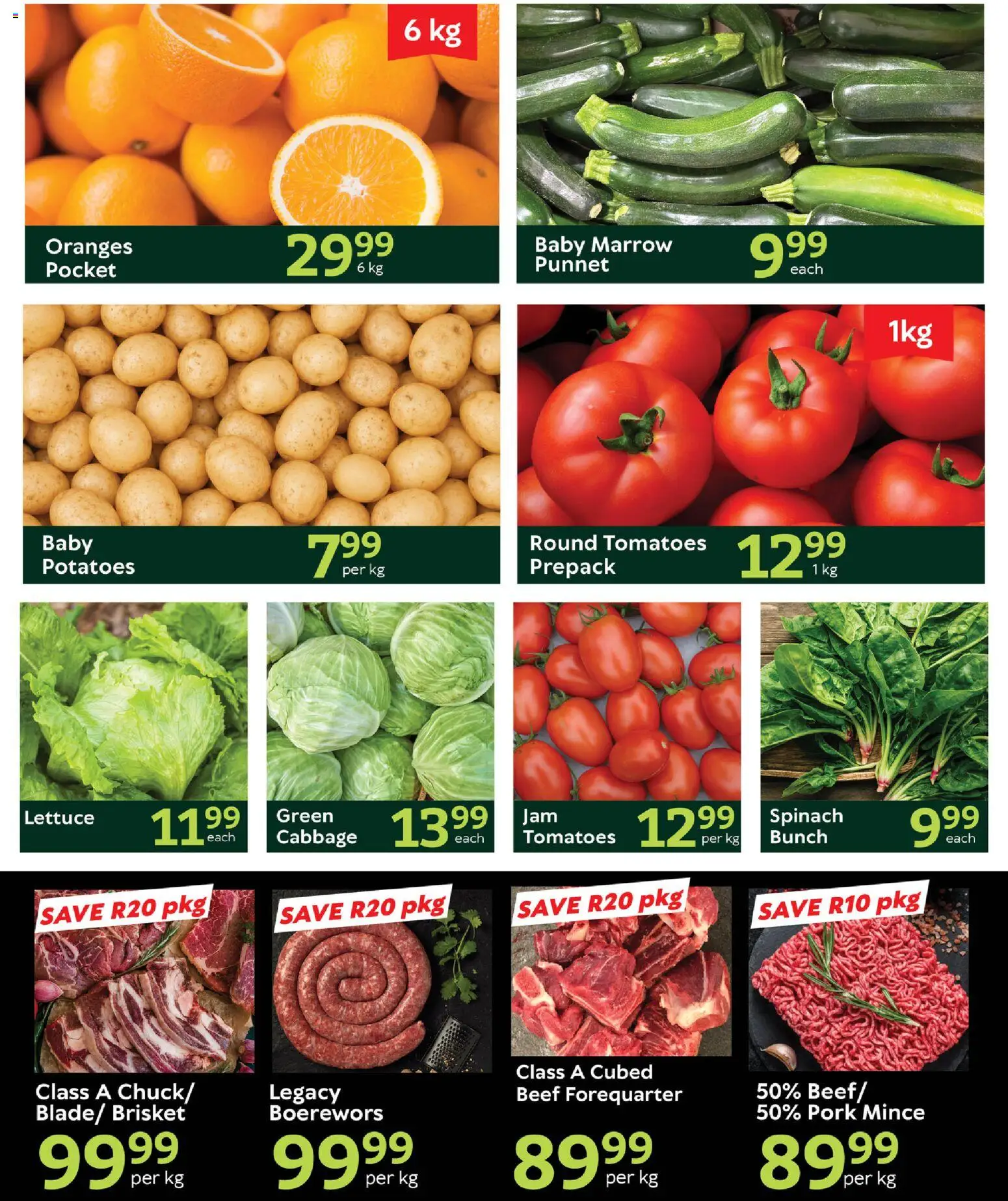 New Oxford Freshmarket catalogue – valid from 11/08/2026 | Page: 2 | Products: Oranges, Beef, Potatoes, Lettuce