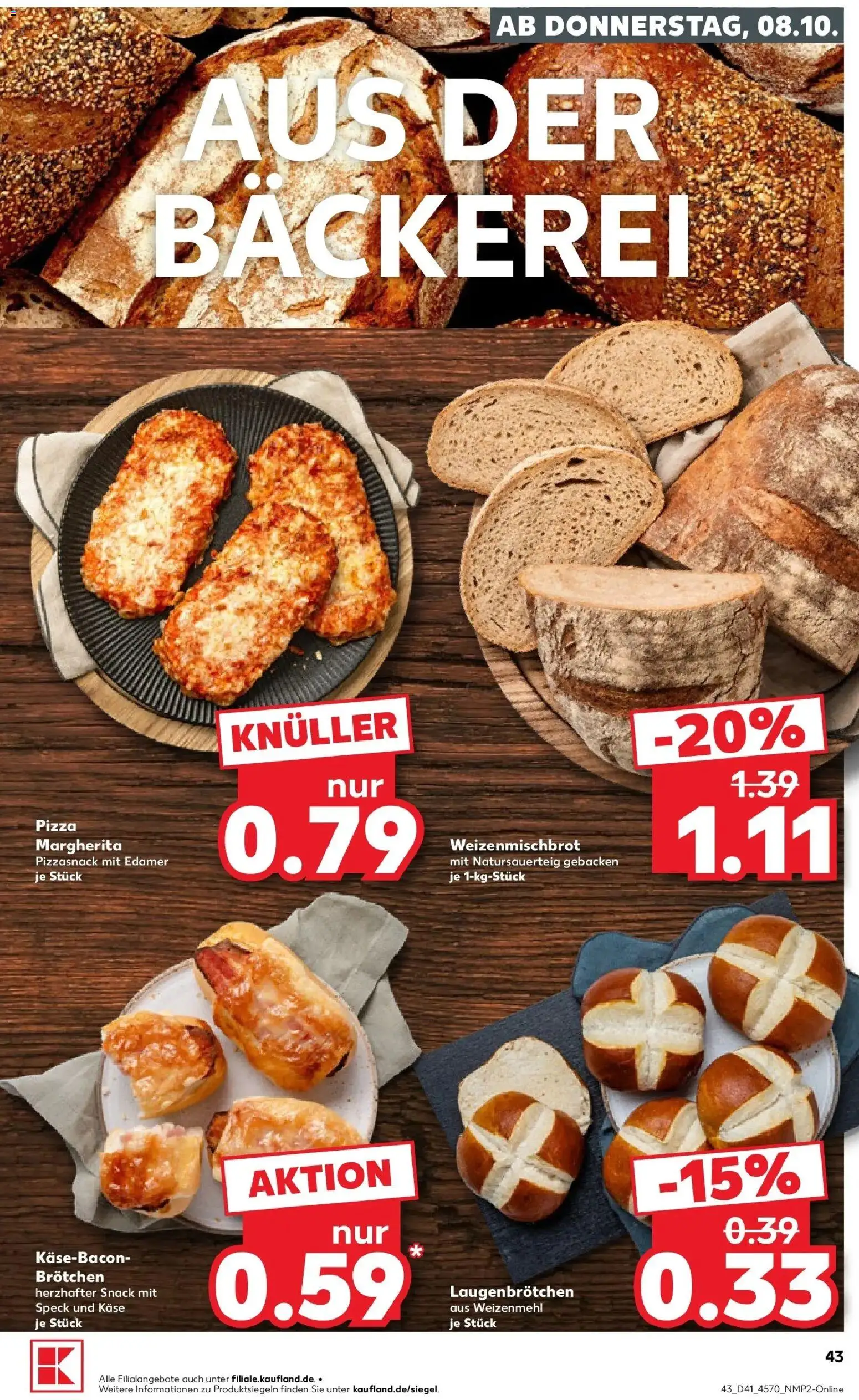 Prospekt Kaufland ab 05.10.2026 » Angebote Online zum Blättern | Seite: 53 | Produkte: Bäckerei, Käse, Weizenmehl, Edamer