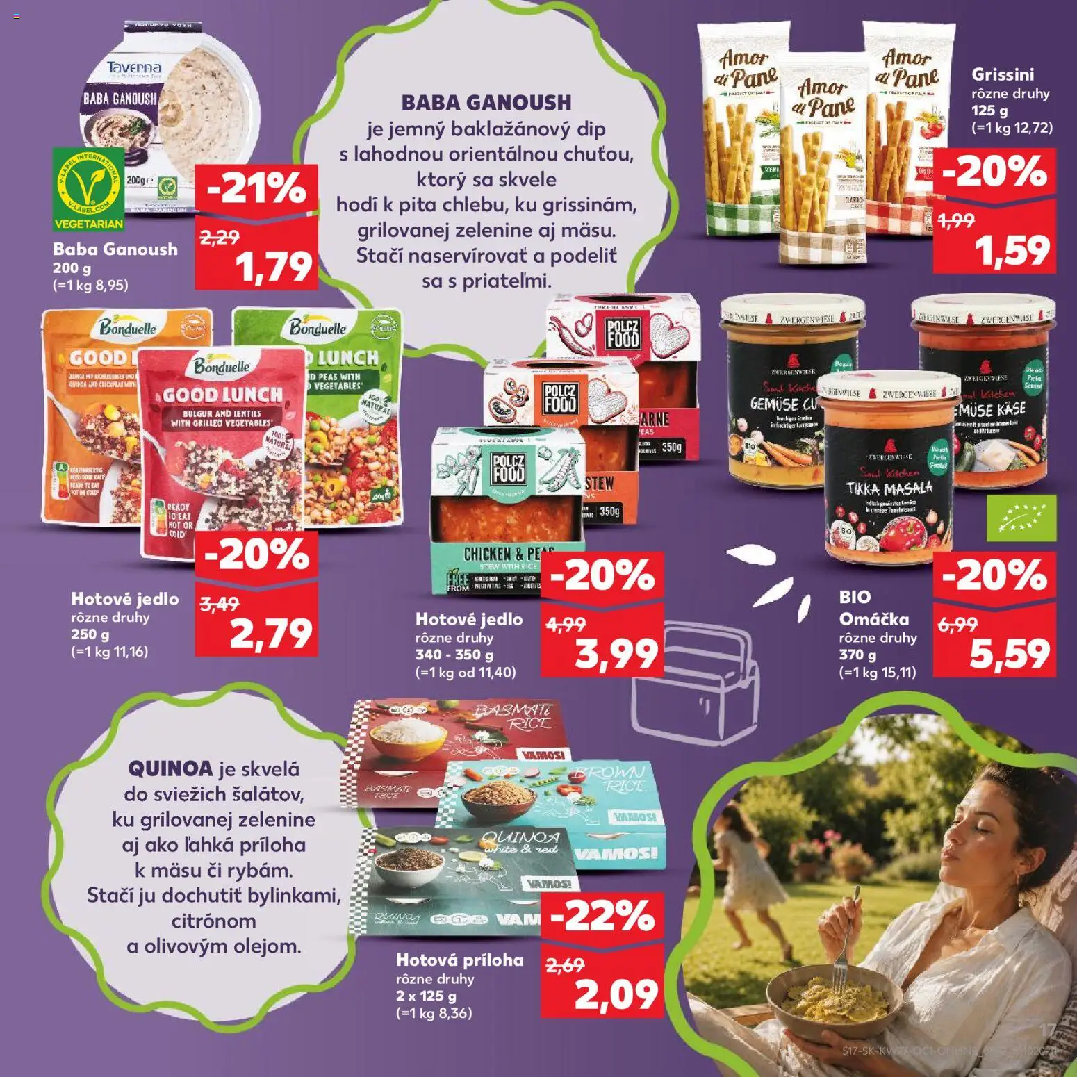 Kaufland SK akciós ujság - amely érvényes a következő dátumtól: 2026.07.01. | Oldal: 17 | Termékek: Pita, Grissini, Quinoa, Bulgur
