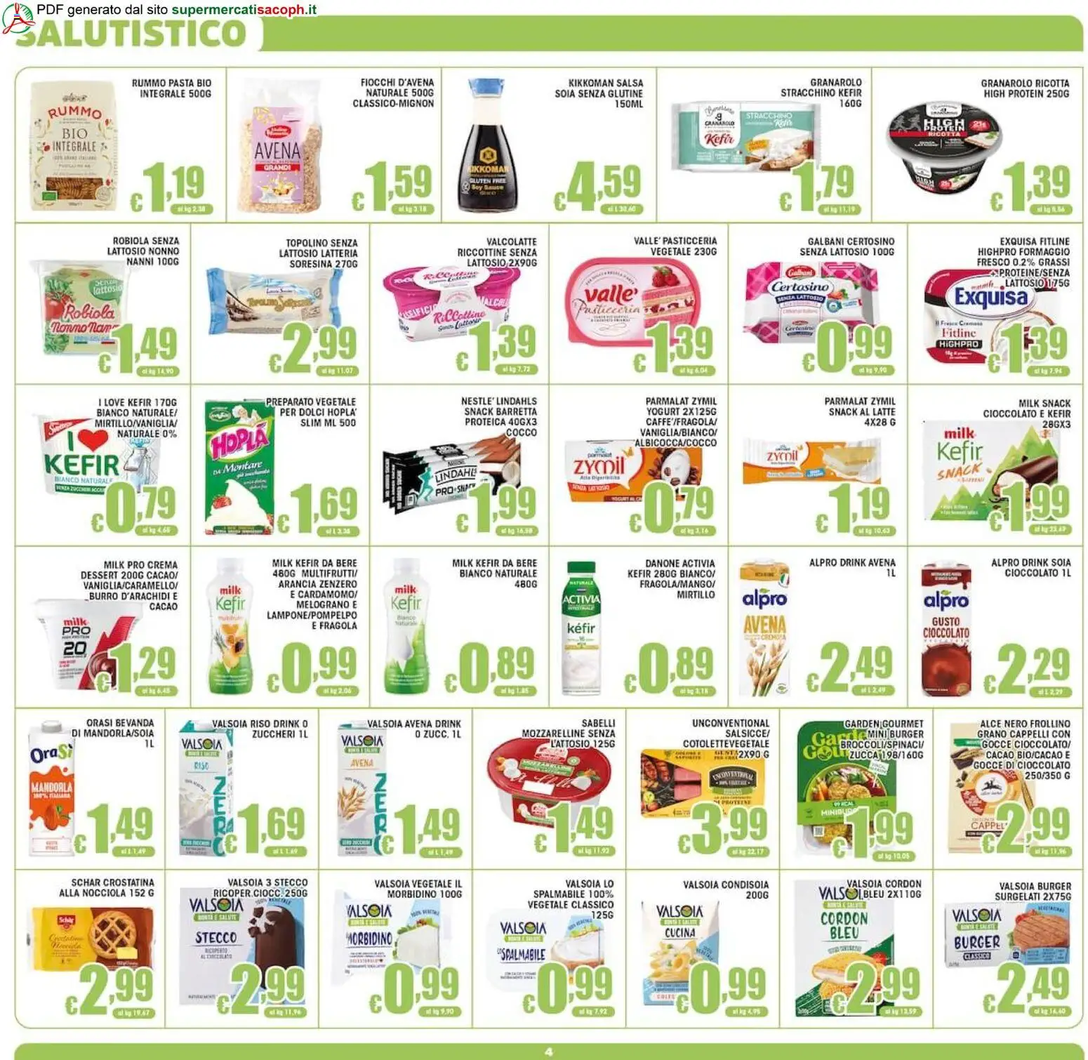 Volantino Sacoph del 02/10/2026 | Pagina: 4 | Prodotti: Rummo, Fiocchi, Ricotta, Zenzero