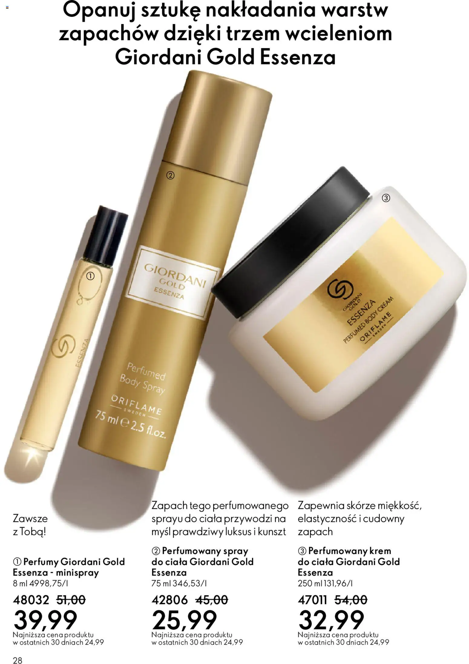 Oriflame Katalog 8 2026 od 27.05.2026 | Strona: 28 | Produkty: Perfumy, Zapach, Body, Krem