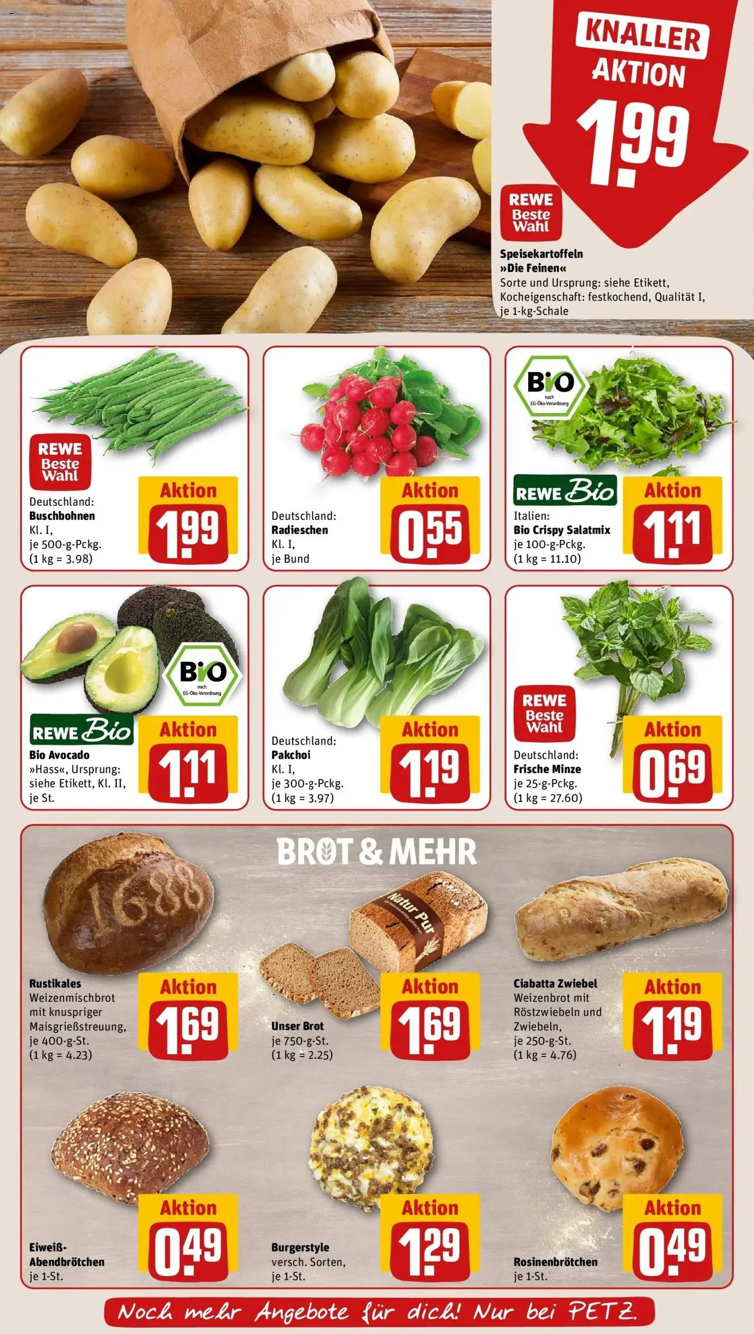 REWE Prospekt ab 03.08.2026 zum Blättern » Angebote | Seite: 7 | Produkte: Avocado, Brot