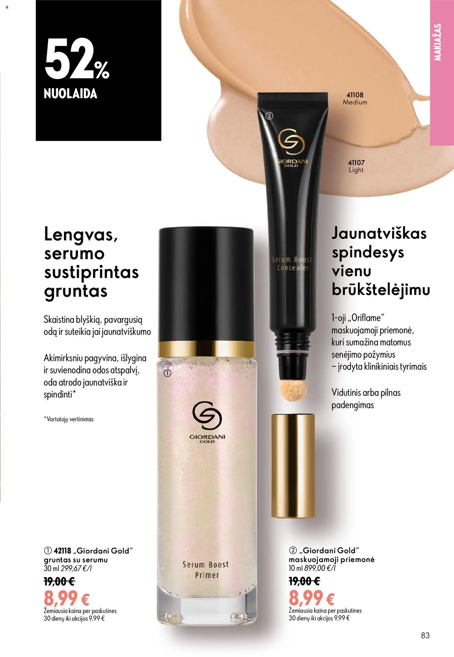 Oriflame akcijos nuo 2026.08.26 | Puslapis: 83 | Prekių: Makiažas