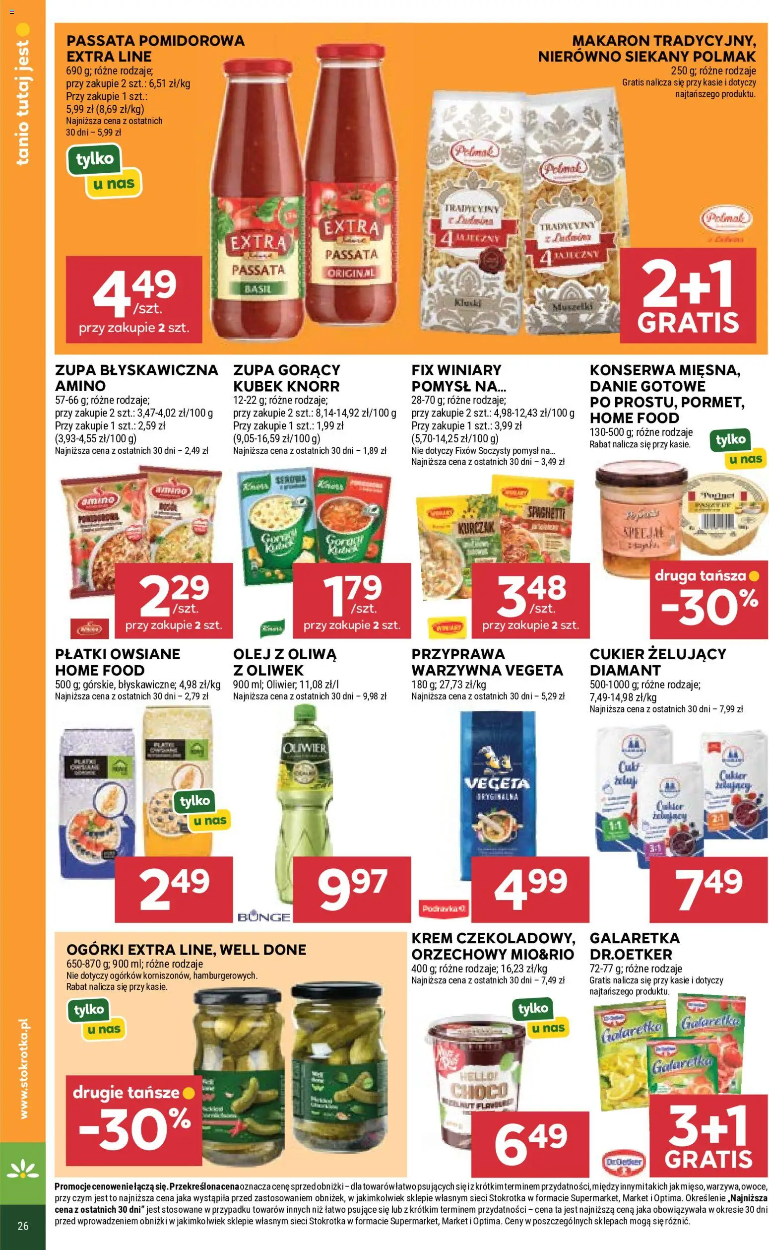 Stokrotka gazetka od 18.06.2026 | Strona: 32 | Produkty: Kurczak, Galaretka, Stokrotka, Cukier