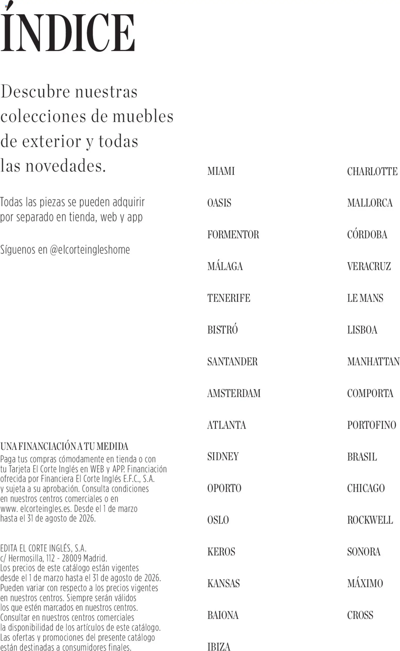 El Corte Inglés ofertas │ válido desde el 01.04.2026 | Página: 2 | Productos: Muebles