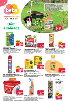 Náhled letáku TETA Drogerie leták - Dům a zahrada od 30.07.2026