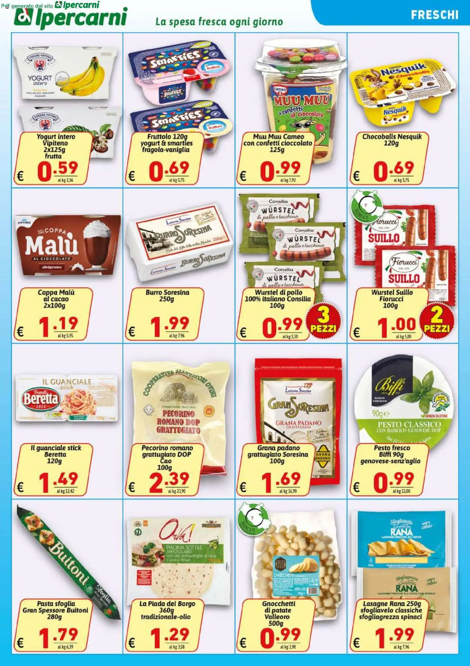 Volantino Ipercarni del 20.05.2026 | Pagina: 9 | Prodotti: Pollo, Patate, Olio, Grana Padano