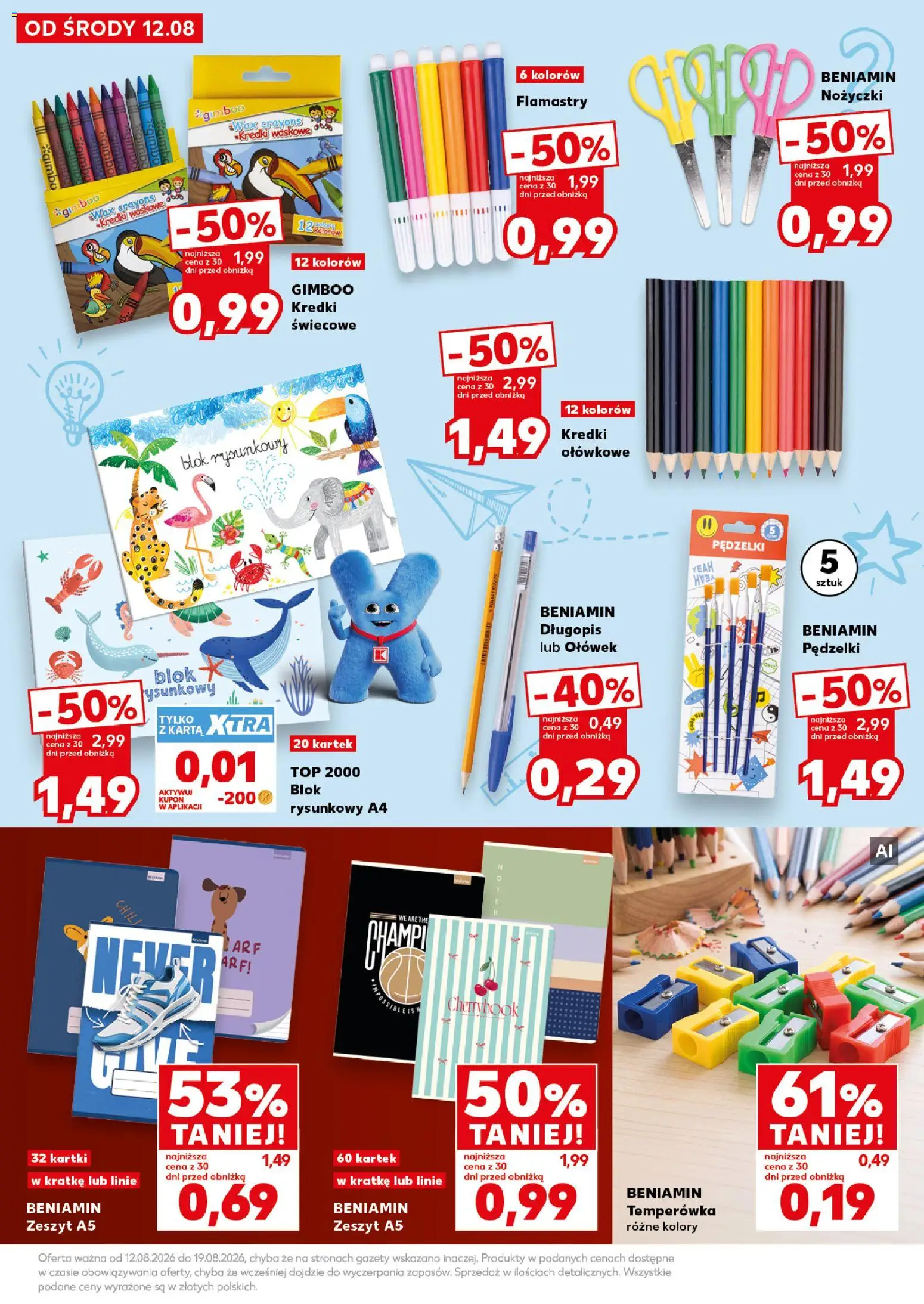 Kaufland Polsko leták - Nowy rok szkolny od 12.08.2026 | Strana: 5 | Produkty: Blok